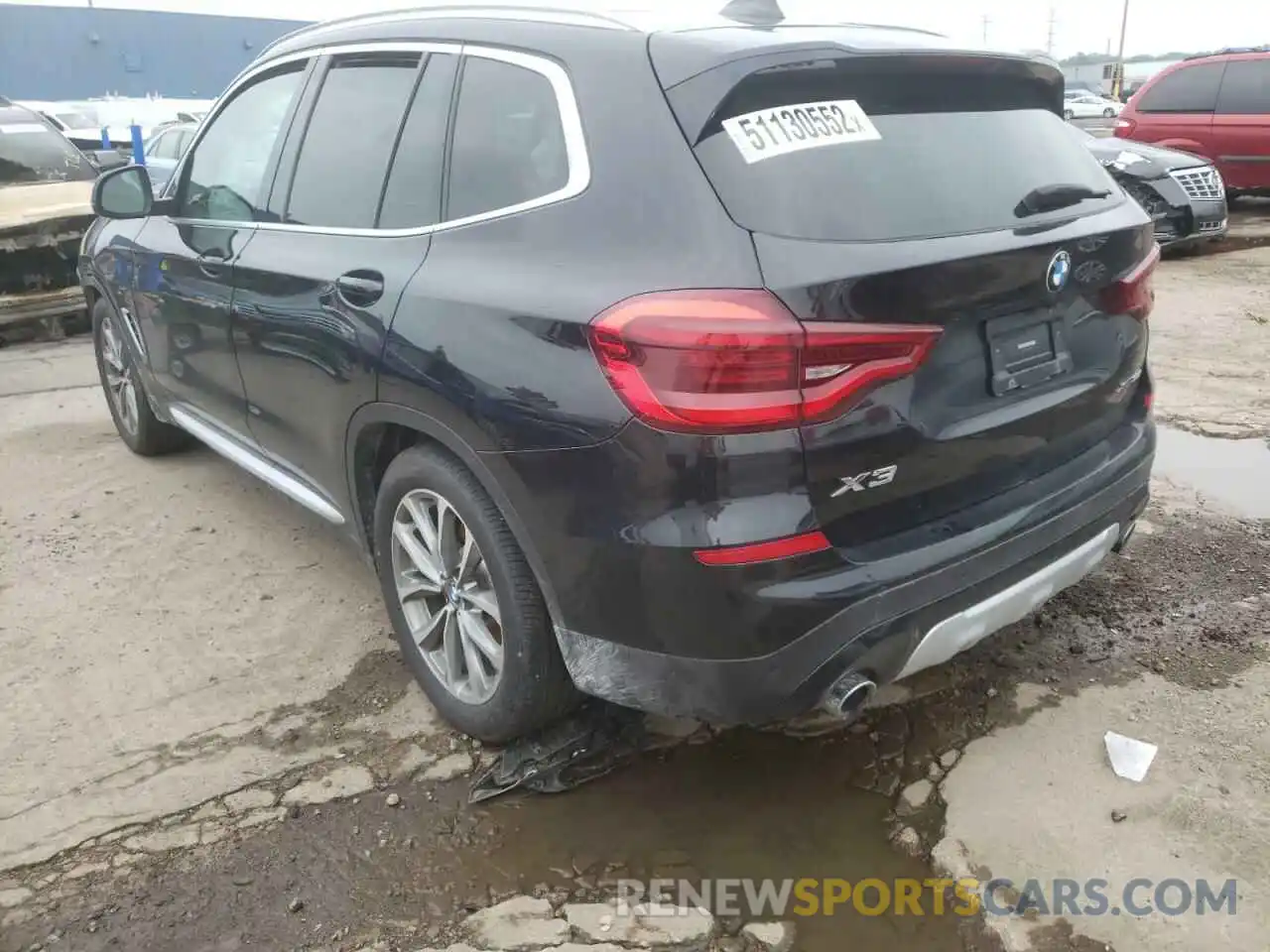 3 Photograph of a damaged car 5UXTR9C58KLE18713 BMW X3 2019