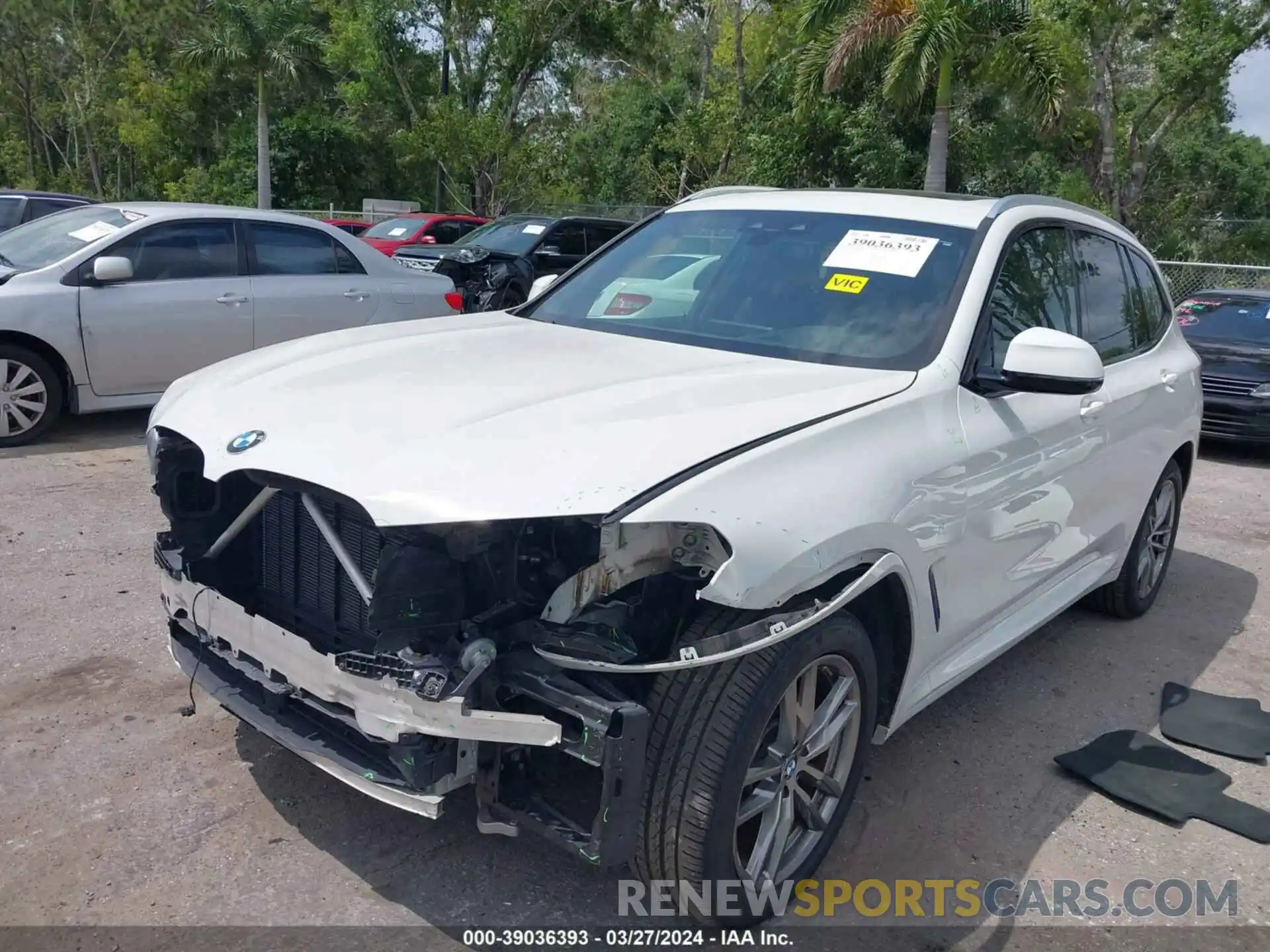 2 Photograph of a damaged car 5UXTR9C58KLP95314 BMW X3 2019