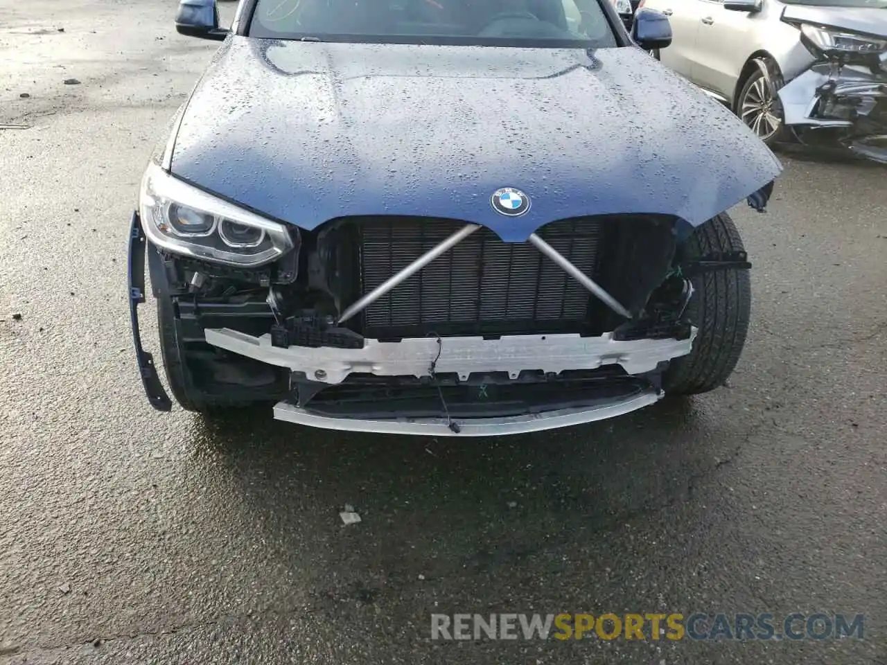 9 Photograph of a damaged car 5UXTR9C58KLR06217 BMW X3 2019