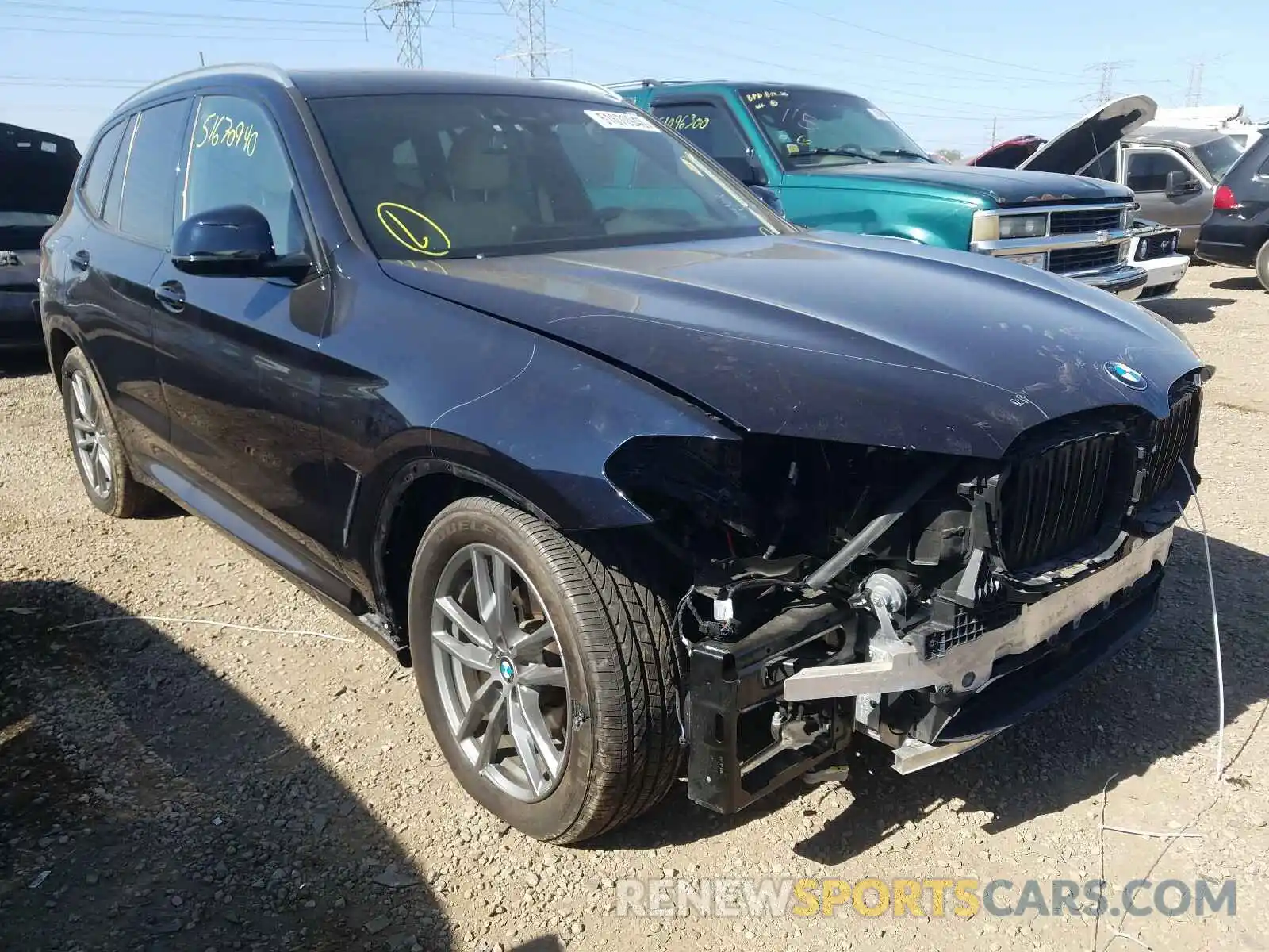 1 Photograph of a damaged car 5UXTR9C58KLR09473 BMW X3 2019