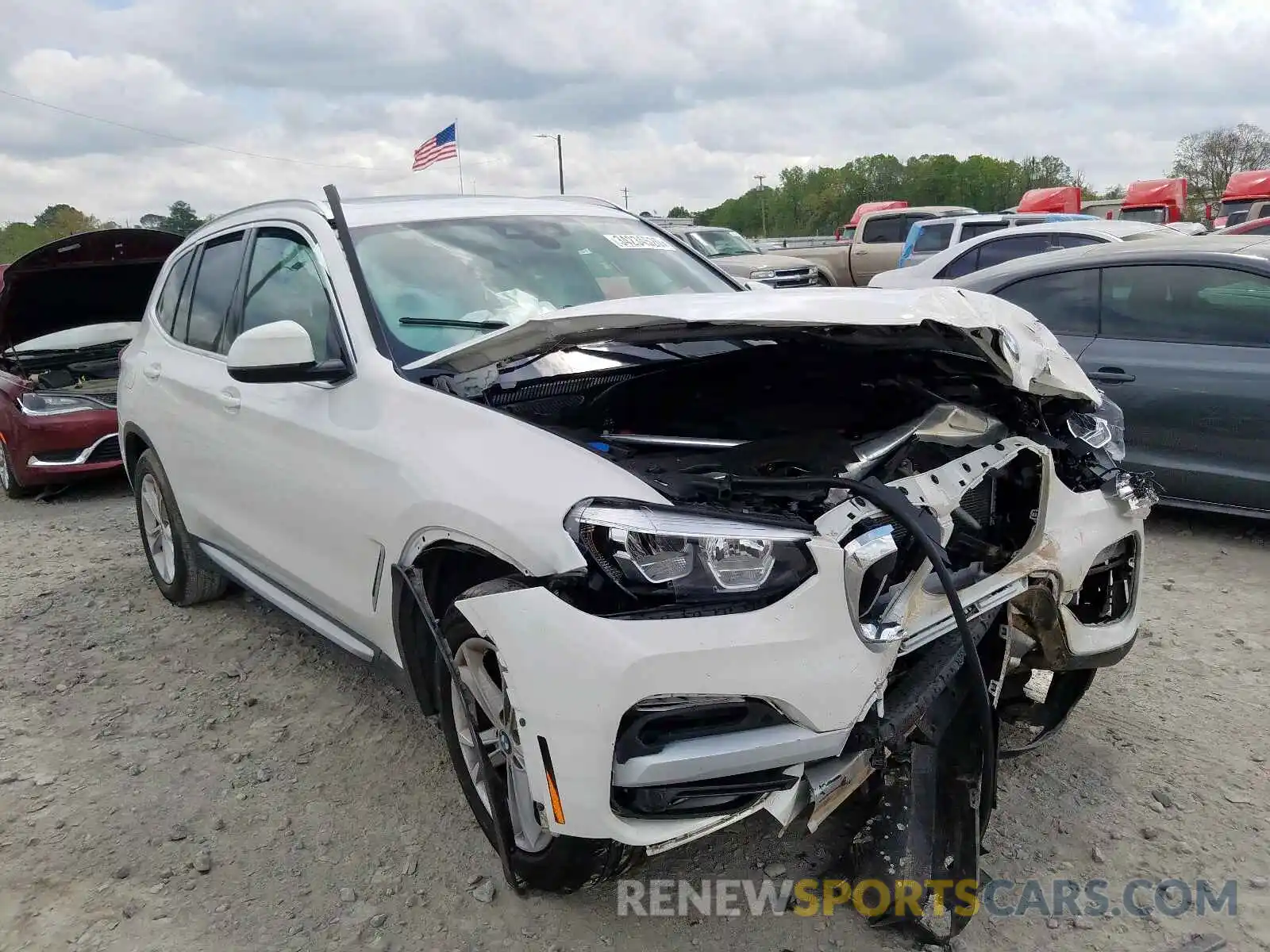 1 Photograph of a damaged car 5UXTR9C59KLD94163 BMW X3 2019