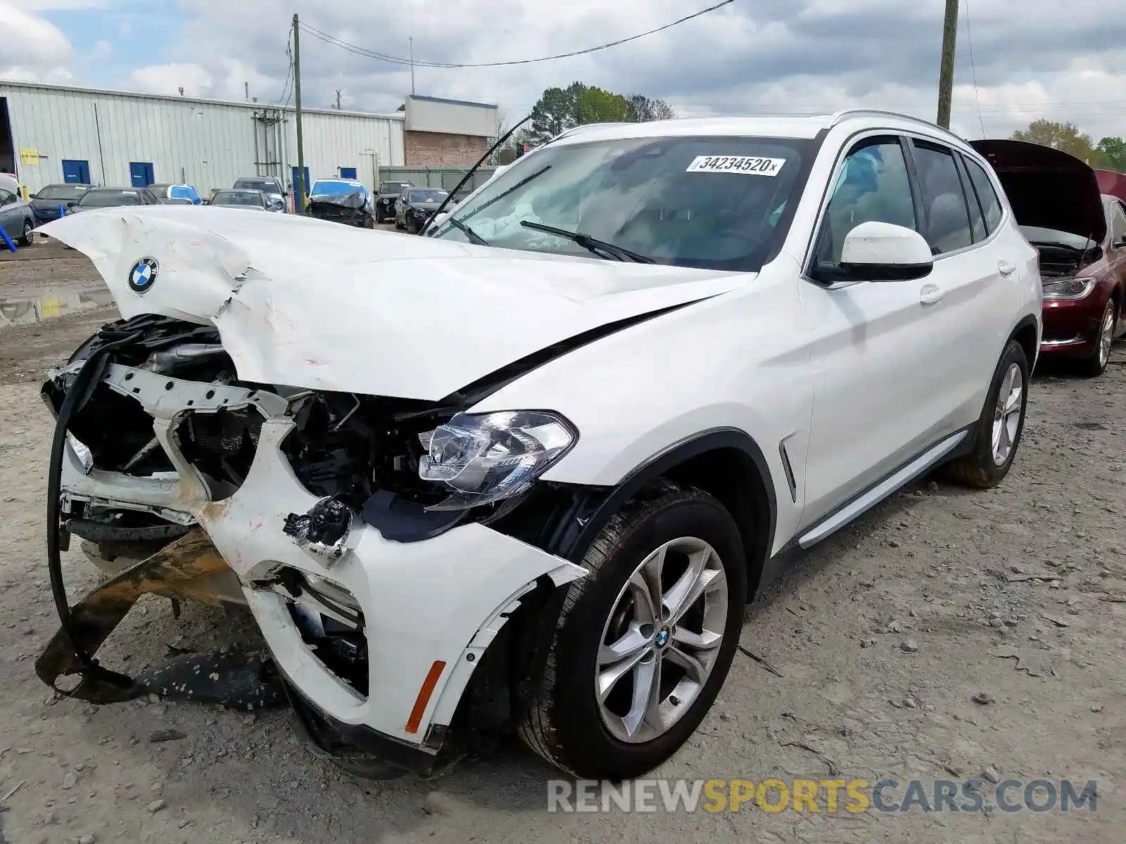 2 Photograph of a damaged car 5UXTR9C59KLD94163 BMW X3 2019