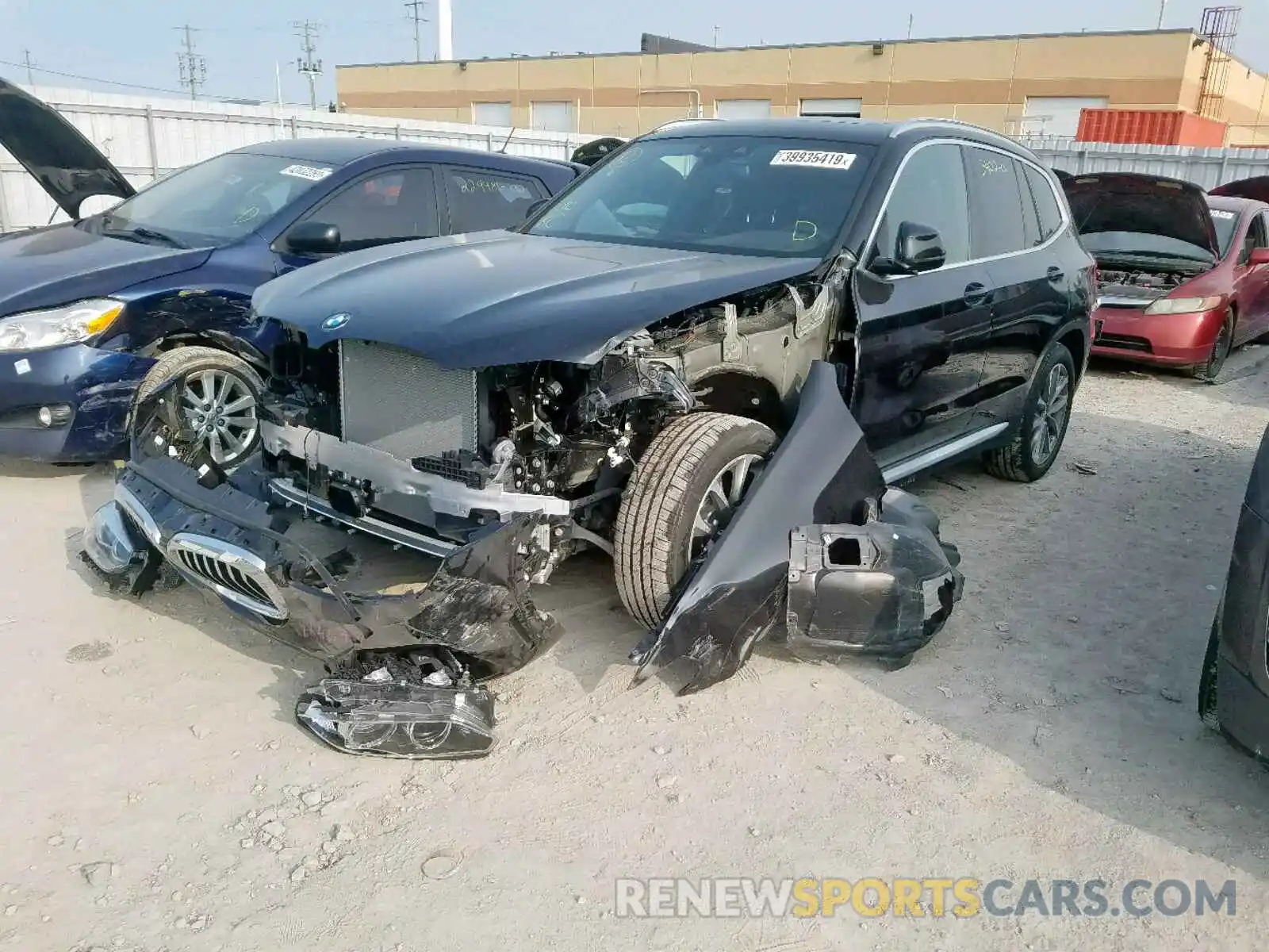 2 Фотография поврежденного автомобиля 5UXTR9C59KLD96205 BMW X3 2019