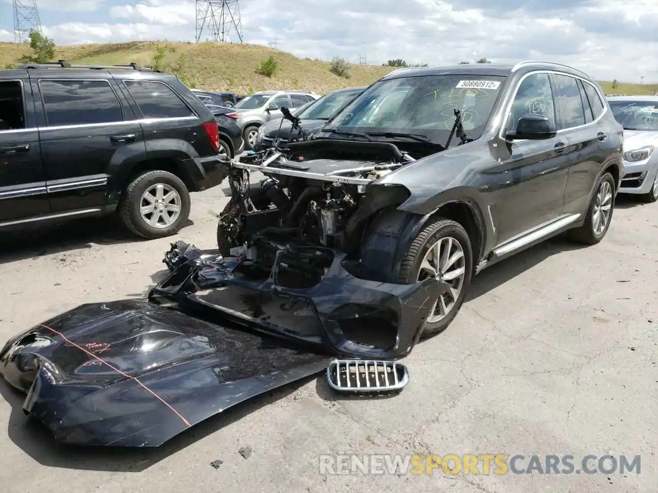 2 Photograph of a damaged car 5UXTR9C59KLE12158 BMW X3 2019