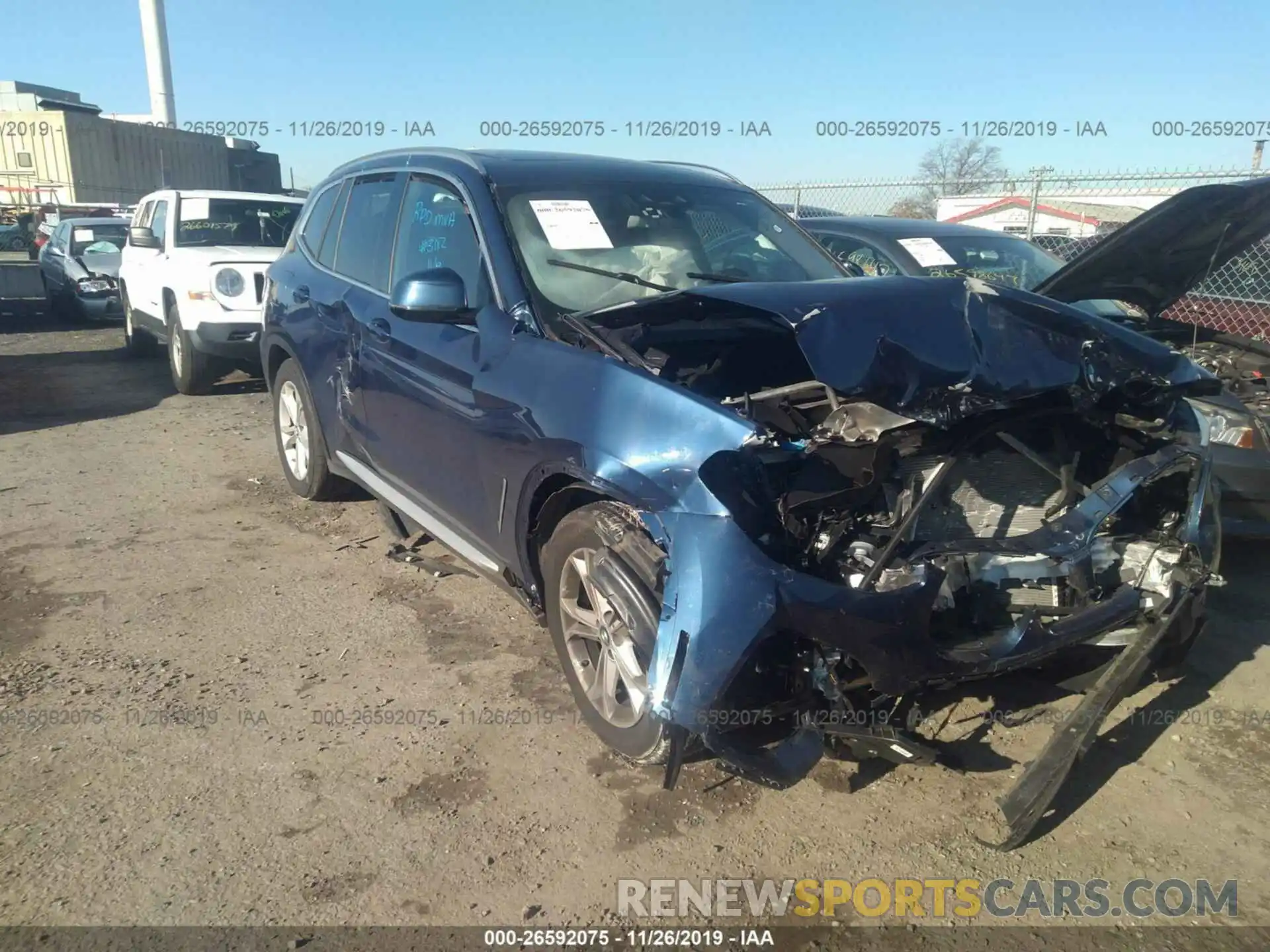 1 Photograph of a damaged car 5UXTR9C59KLE16968 BMW X3 2019