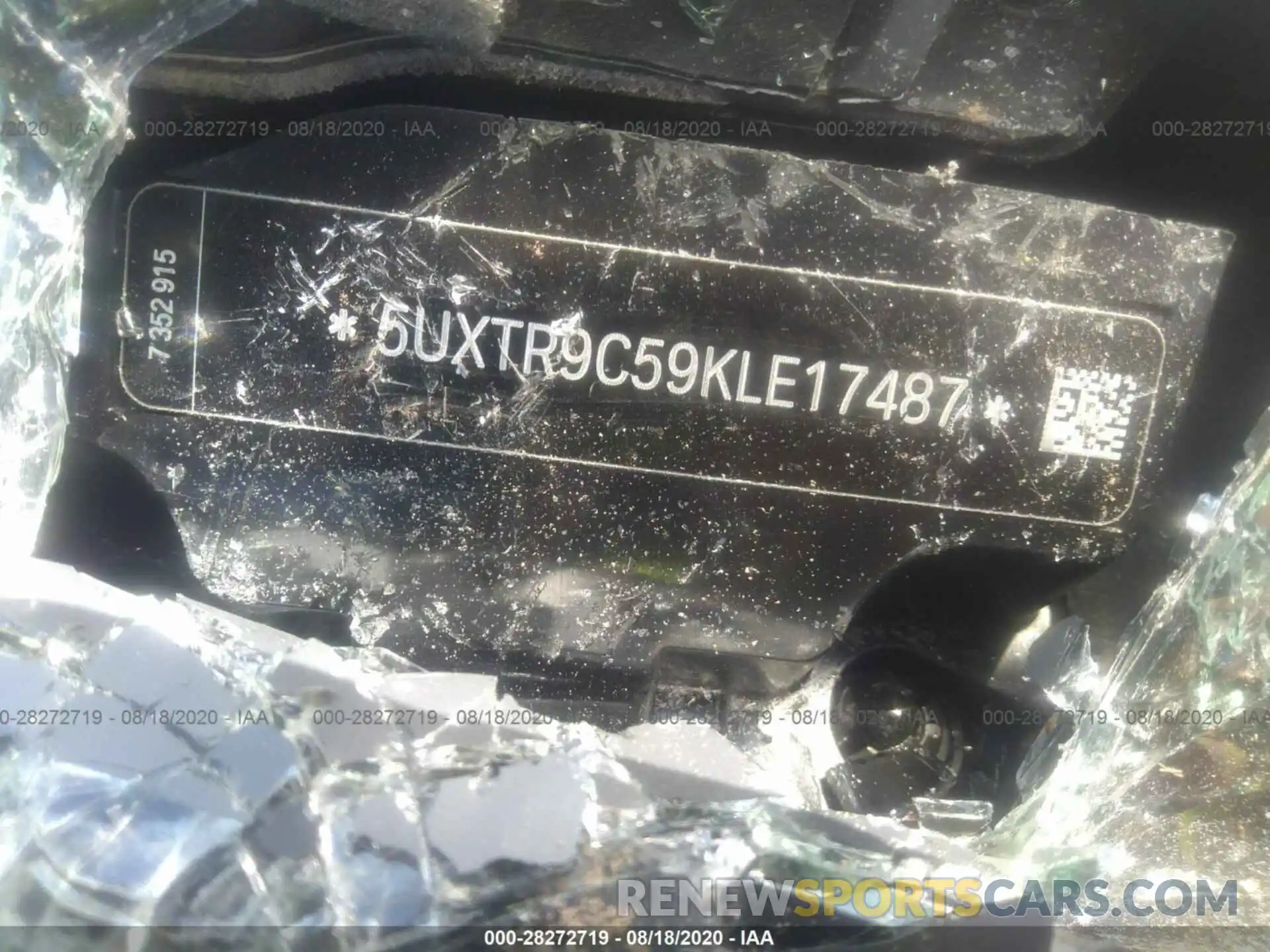 9 Фотография поврежденного автомобиля 5UXTR9C59KLE17487 BMW X3 2019