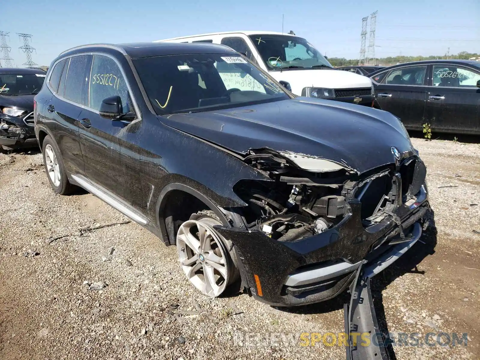 1 Photograph of a damaged car 5UXTR9C59KLE17960 BMW X3 2019