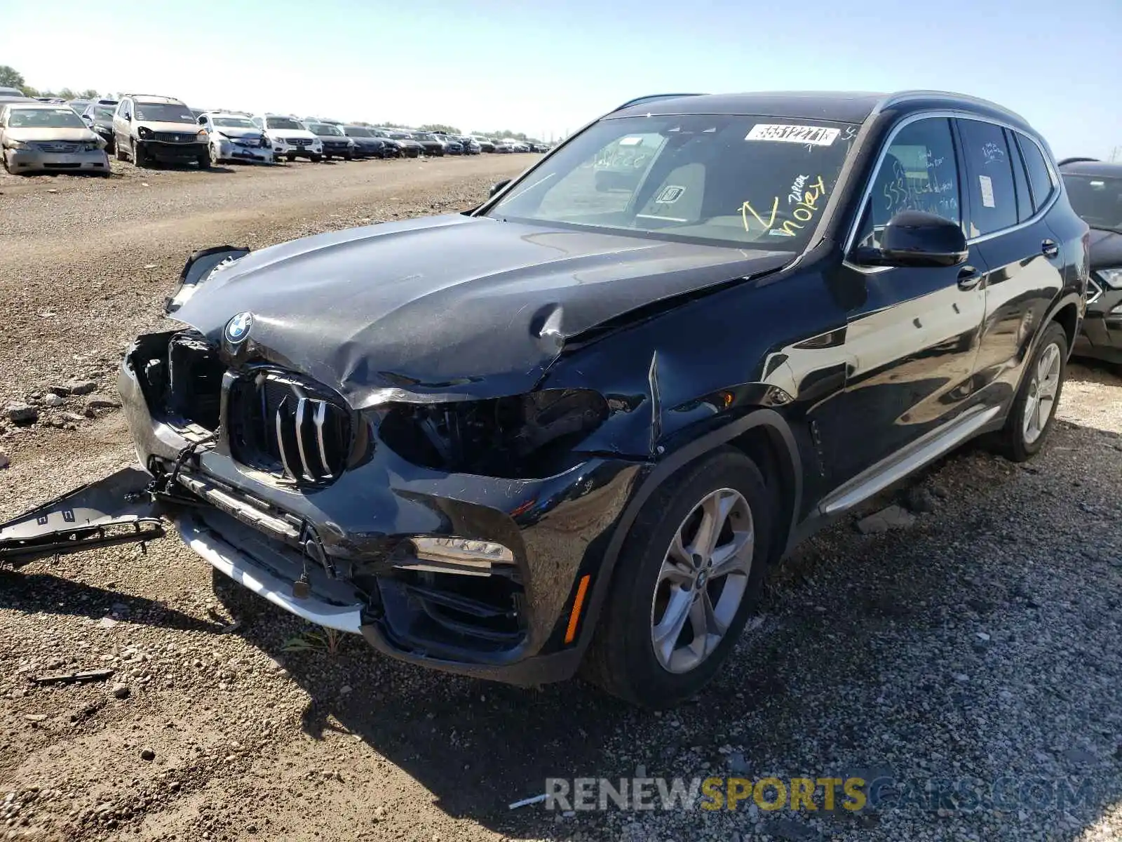 2 Photograph of a damaged car 5UXTR9C59KLE17960 BMW X3 2019