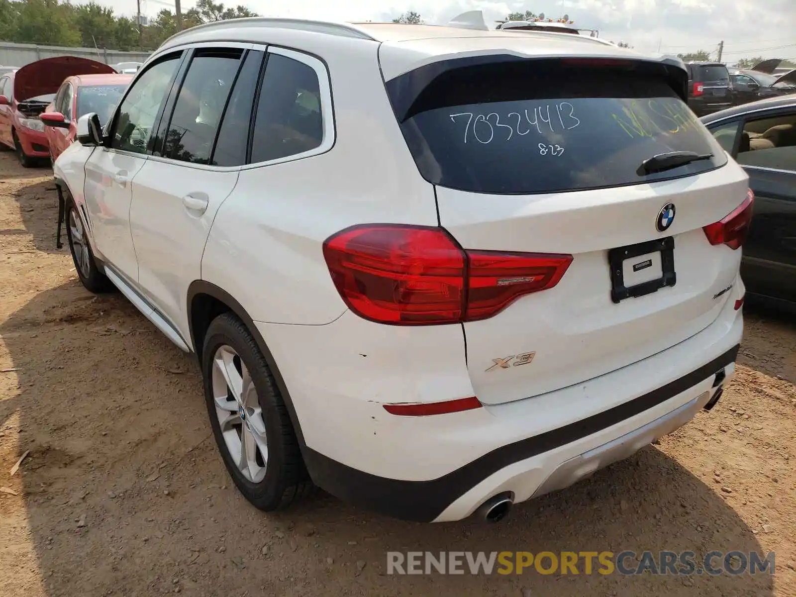 3 Photograph of a damaged car 5UXTR9C59KLE18705 BMW X3 2019