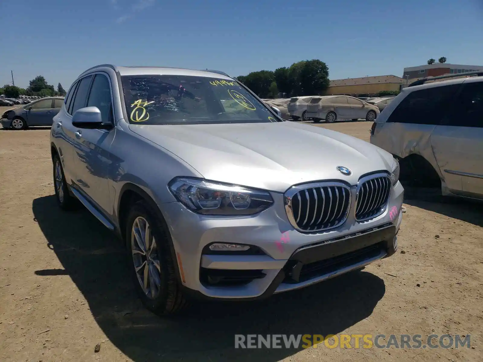 1 Photograph of a damaged car 5UXTR9C59KLE20096 BMW X3 2019