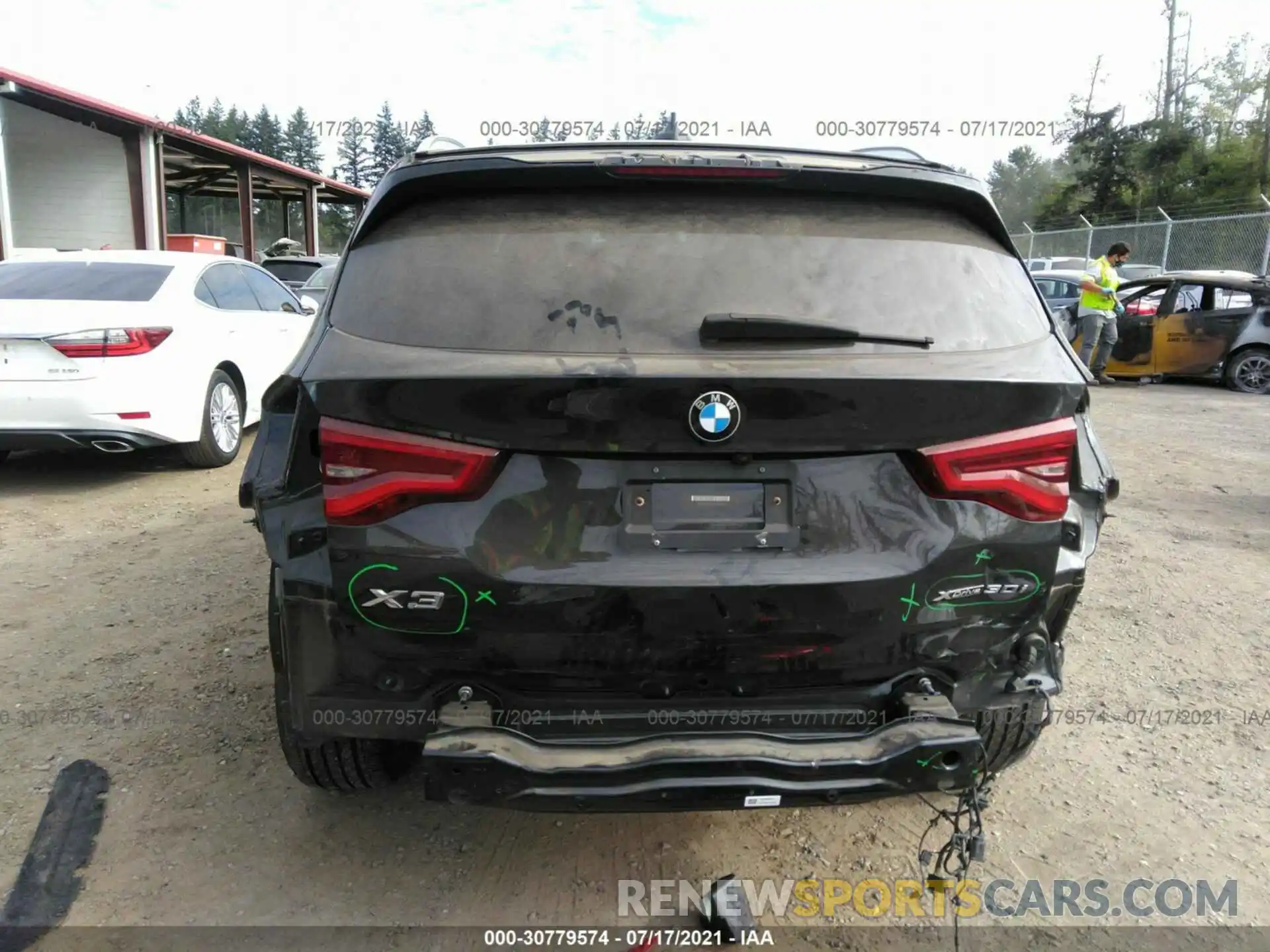 6 Photograph of a damaged car 5UXTR9C59KLP81227 BMW X3 2019