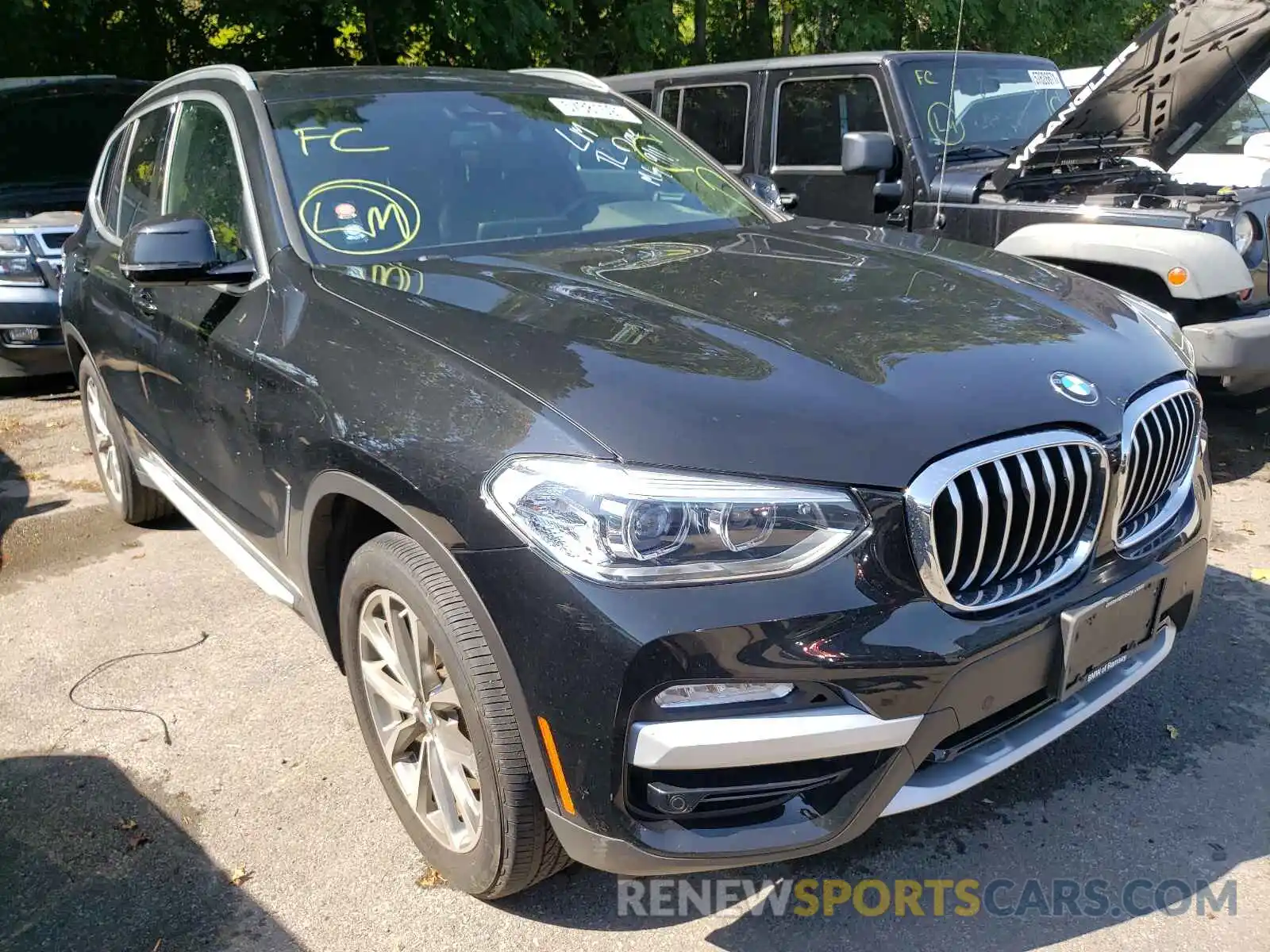 1 Photograph of a damaged car 5UXTR9C59KLP90963 BMW X3 2019