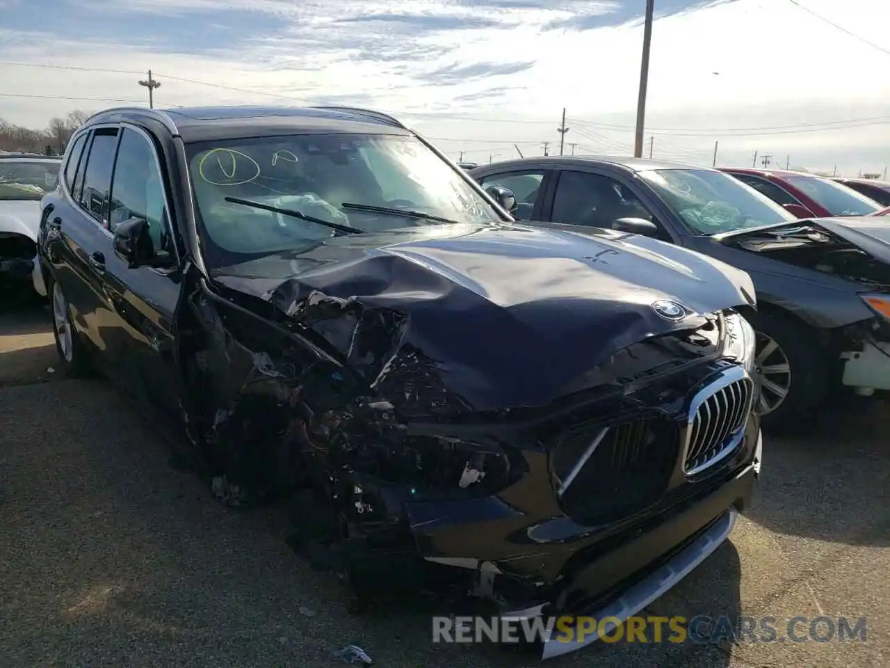 1 Photograph of a damaged car 5UXTR9C59KLP91241 BMW X3 2019