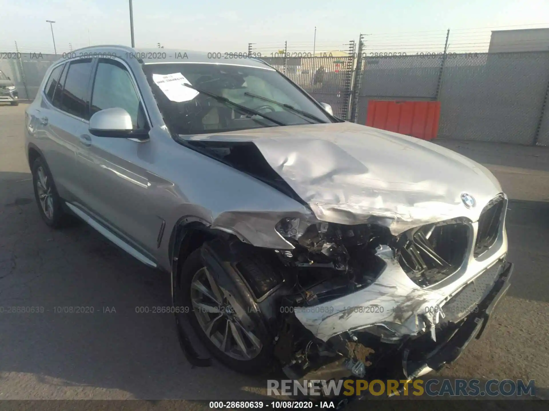 1 Photograph of a damaged car 5UXTR9C59KLP93426 BMW X3 2019