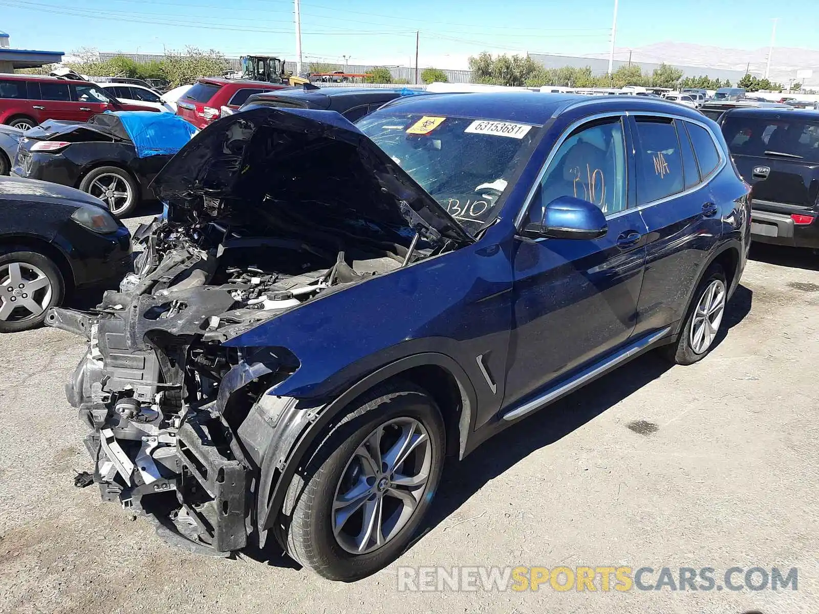 2 Photograph of a damaged car 5UXTR9C5XKLD94026 BMW X3 2019