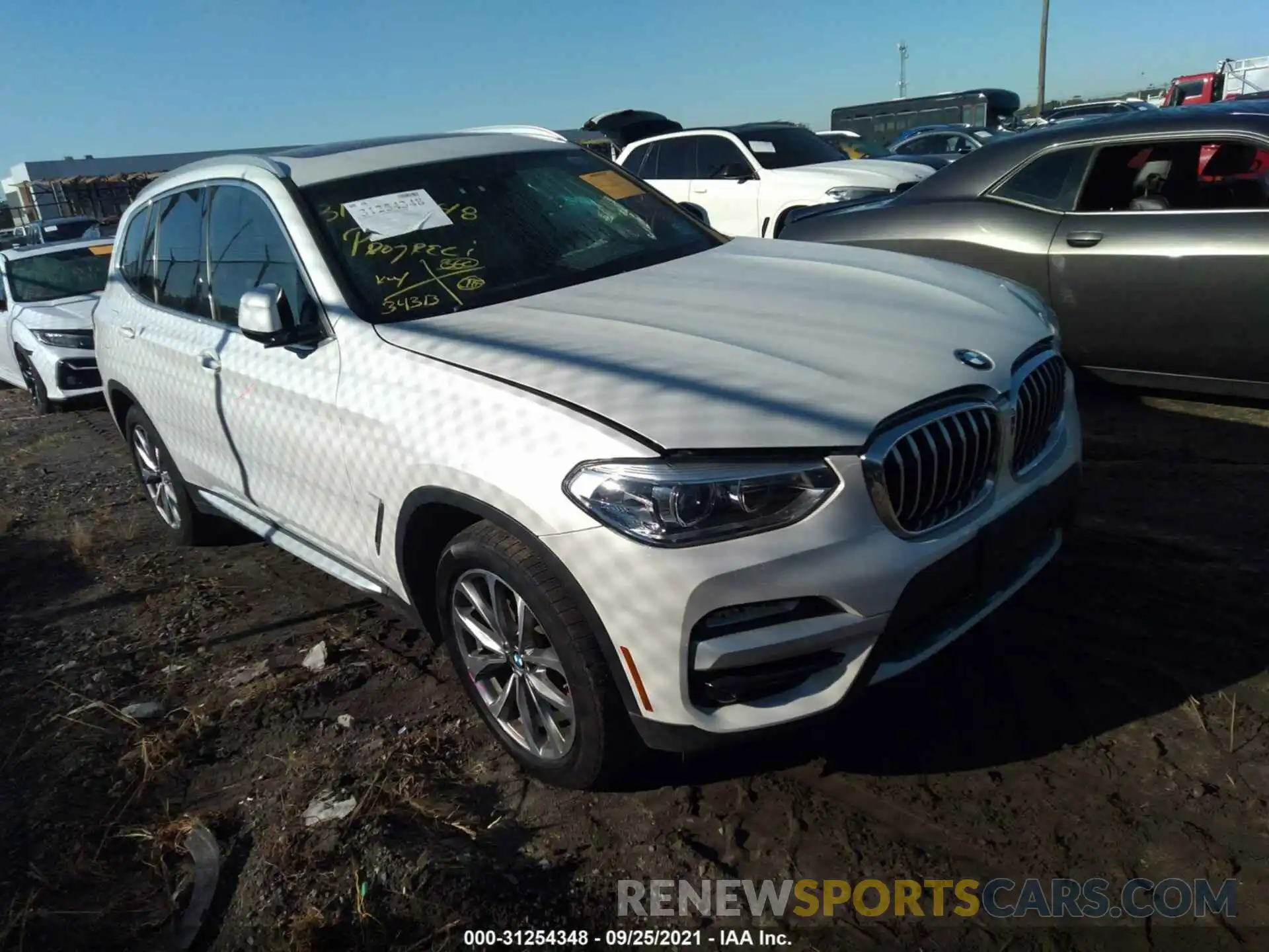 1 Photograph of a damaged car 5UXTR9C5XKLE11228 BMW X3 2019