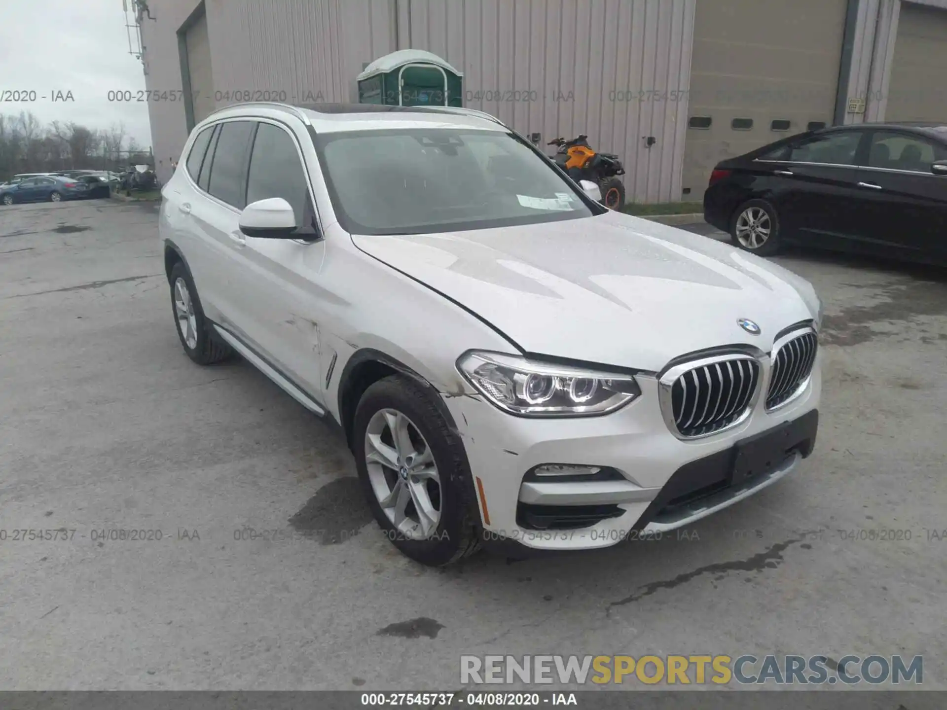 1 Photograph of a damaged car 5UXTR9C5XKLE11908 BMW X3 2019