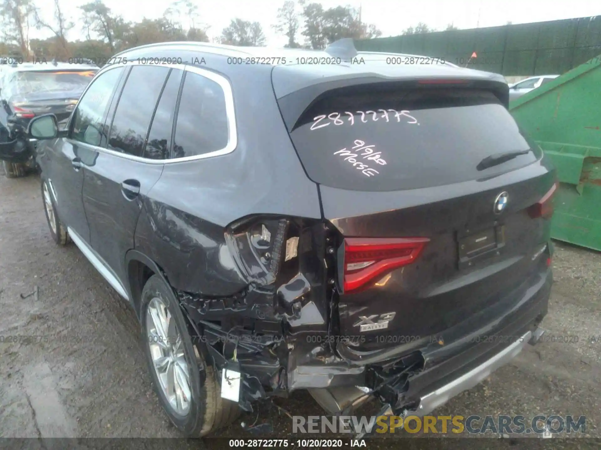 6 Photograph of a damaged car 5UXTR9C5XKLE14789 BMW X3 2019