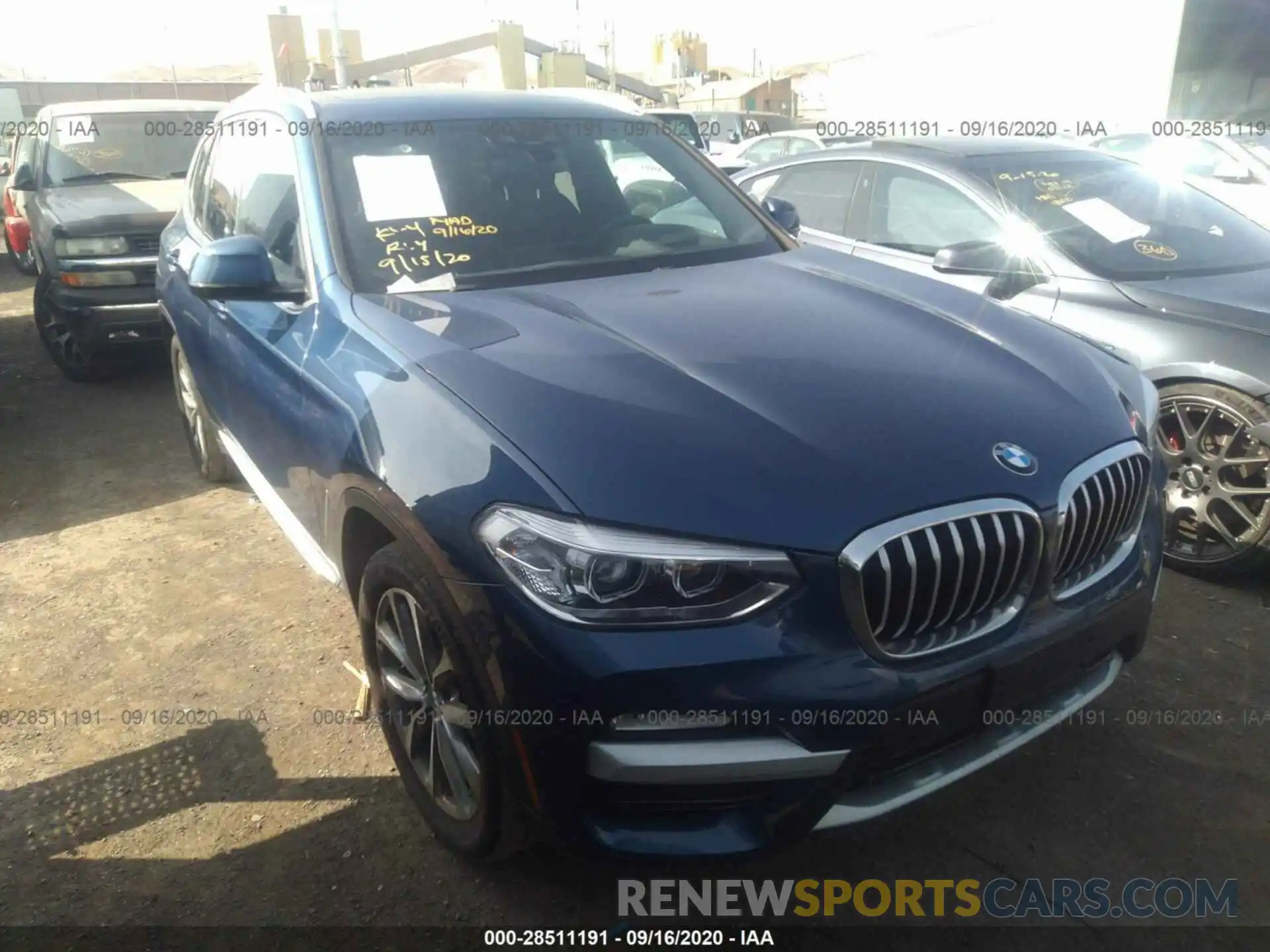 1 Photograph of a damaged car 5UXTR9C5XKLE14923 BMW X3 2019