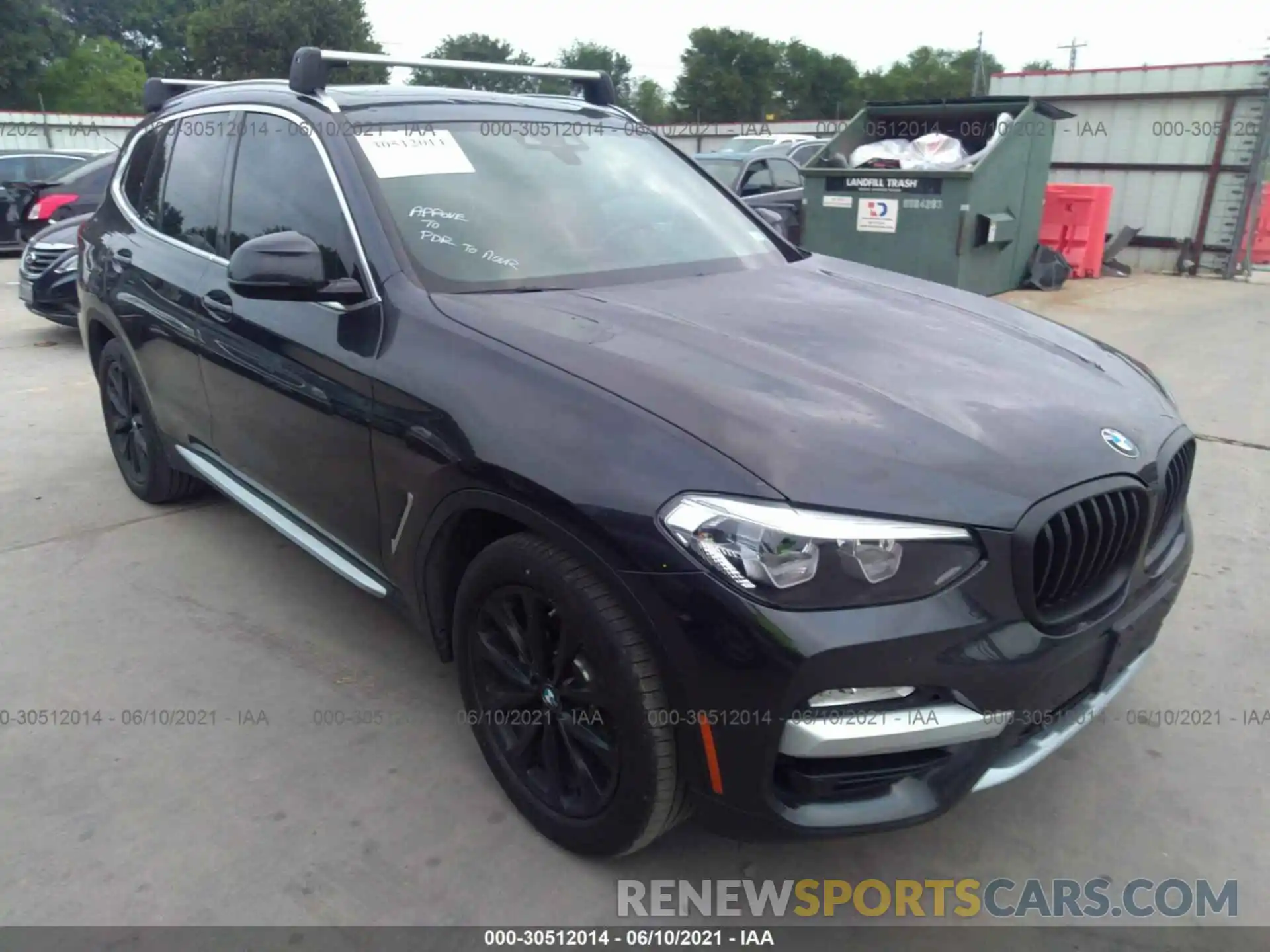 1 Photograph of a damaged car 5UXTR9C5XKLE16218 BMW X3 2019