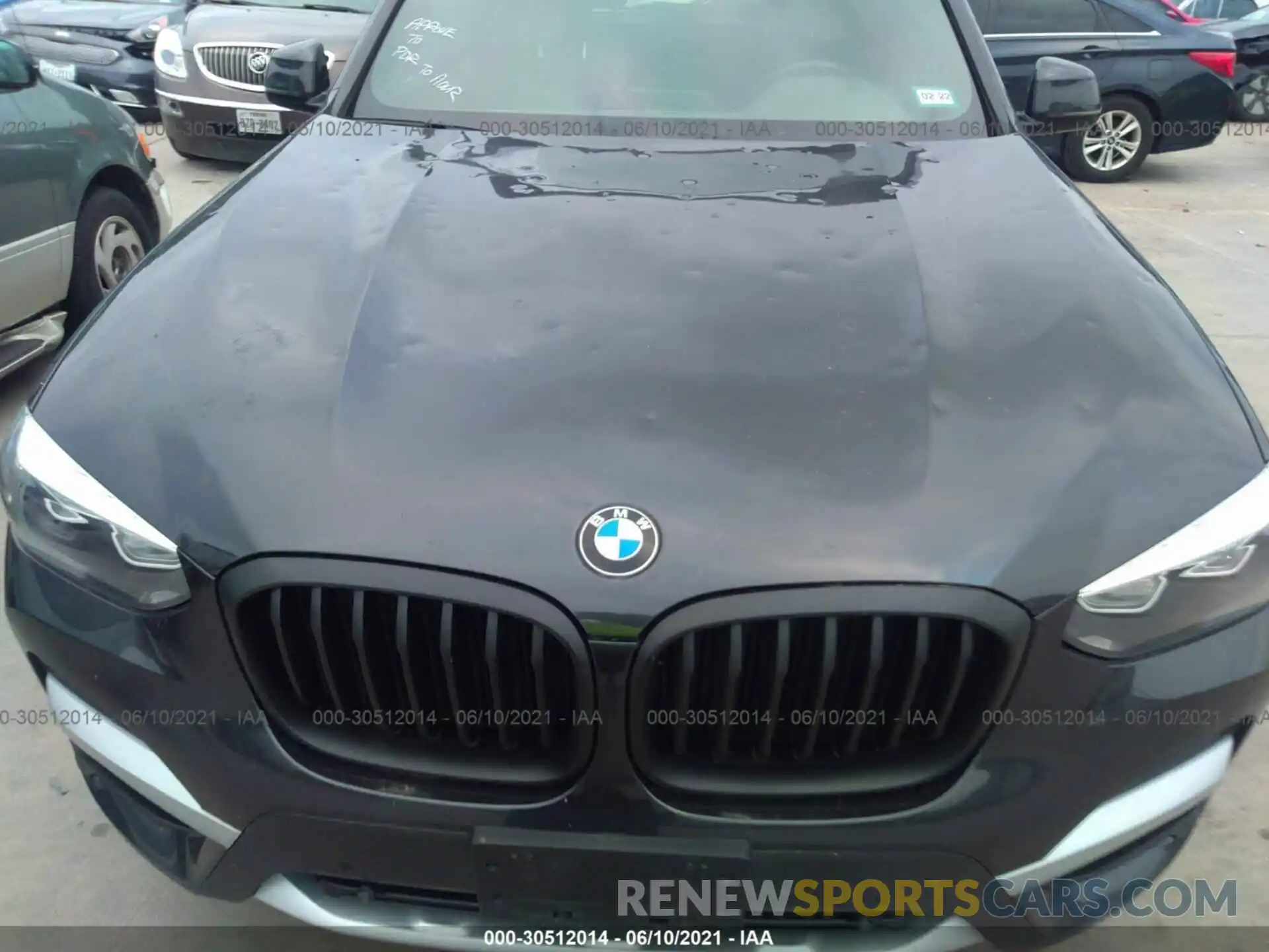 6 Photograph of a damaged car 5UXTR9C5XKLE16218 BMW X3 2019