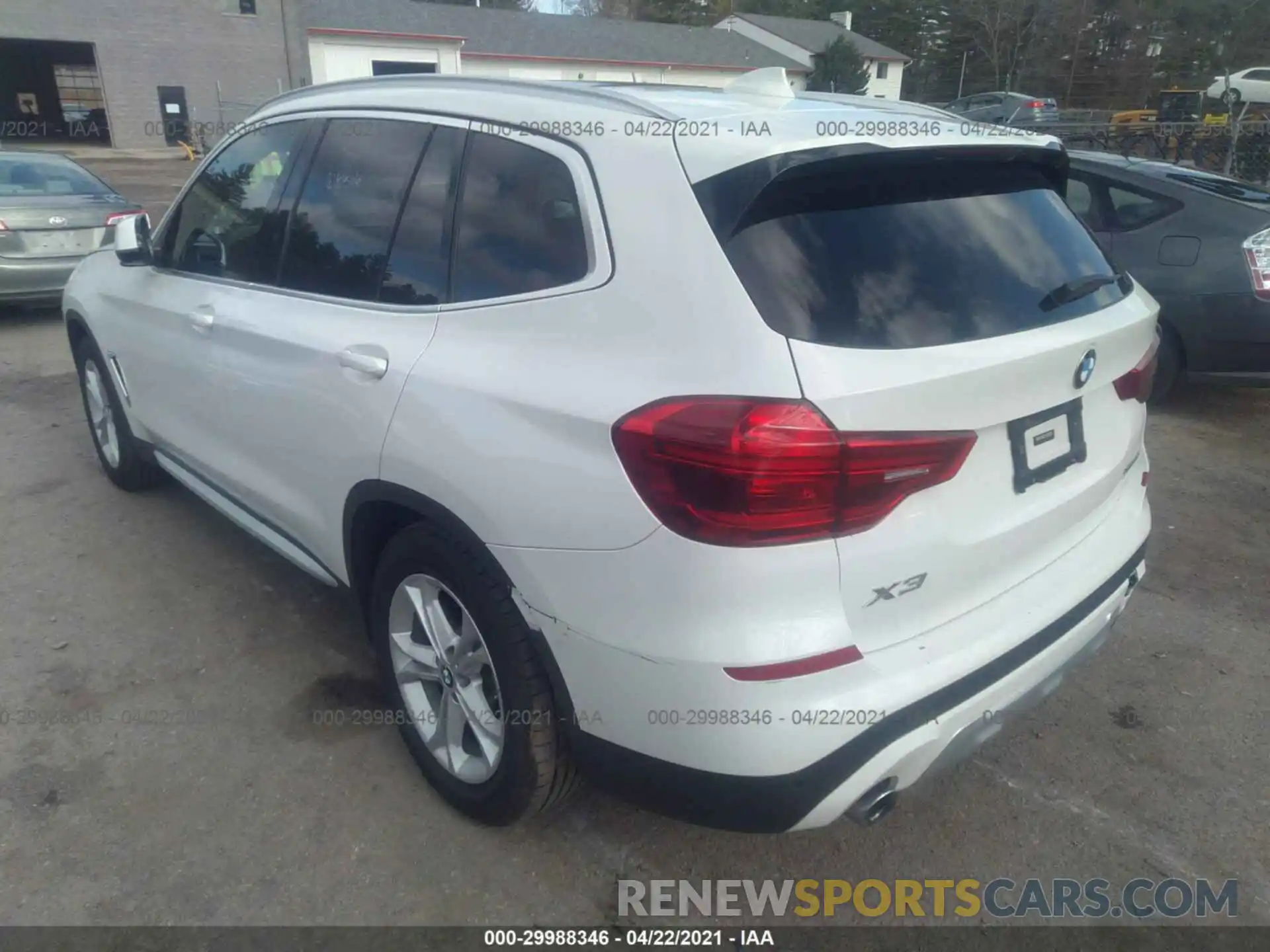 3 Photograph of a damaged car 5UXTR9C5XKLE18602 BMW X3 2019