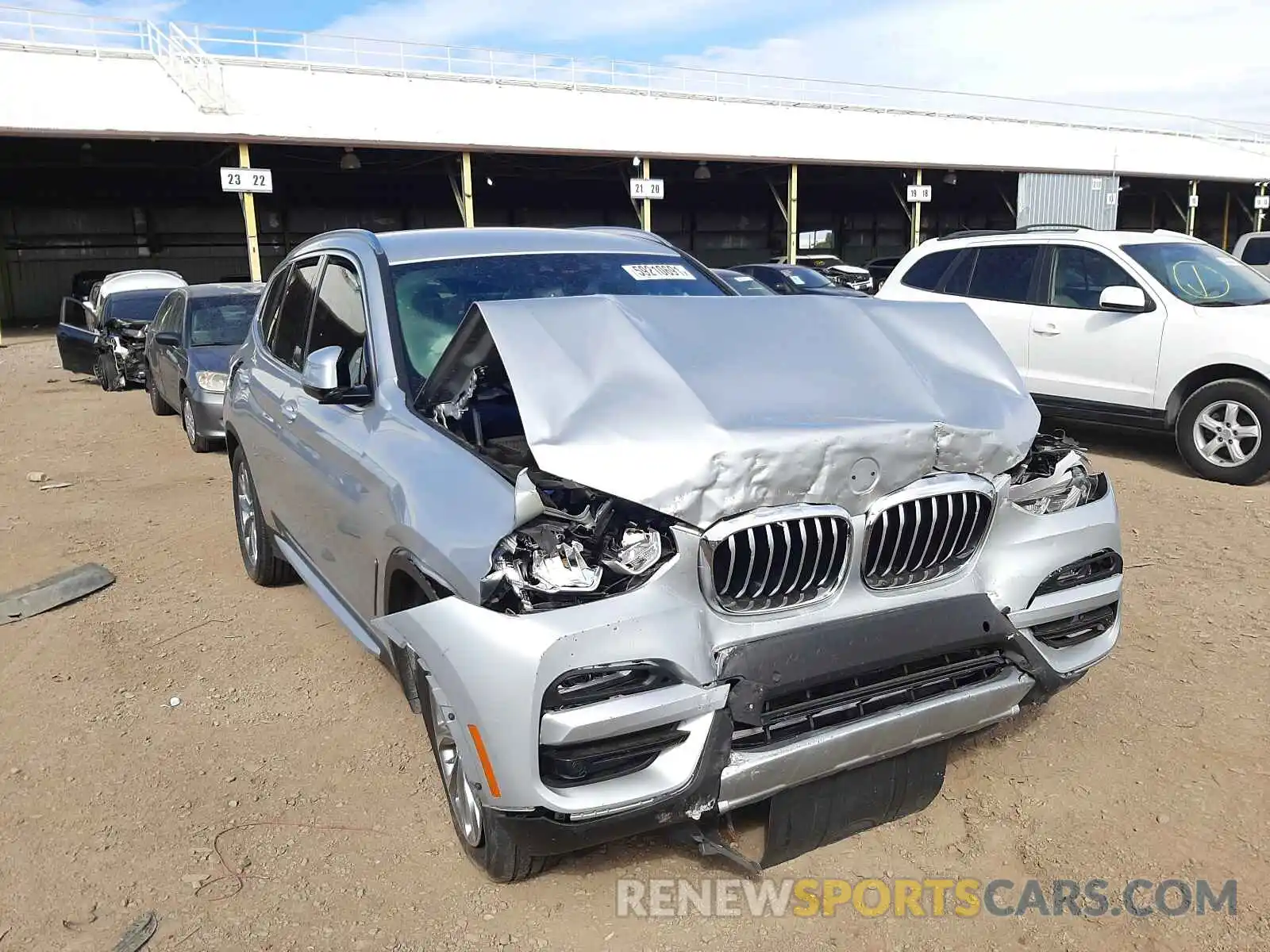 1 Photograph of a damaged car 5UXTR9C5XKLE20303 BMW X3 2019