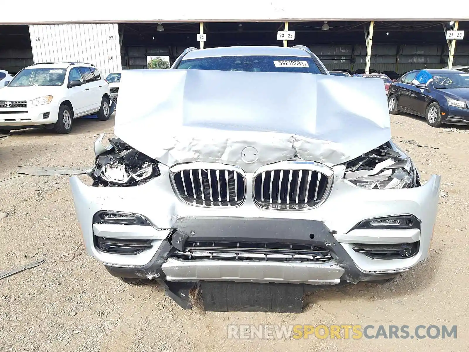 9 Photograph of a damaged car 5UXTR9C5XKLE20303 BMW X3 2019