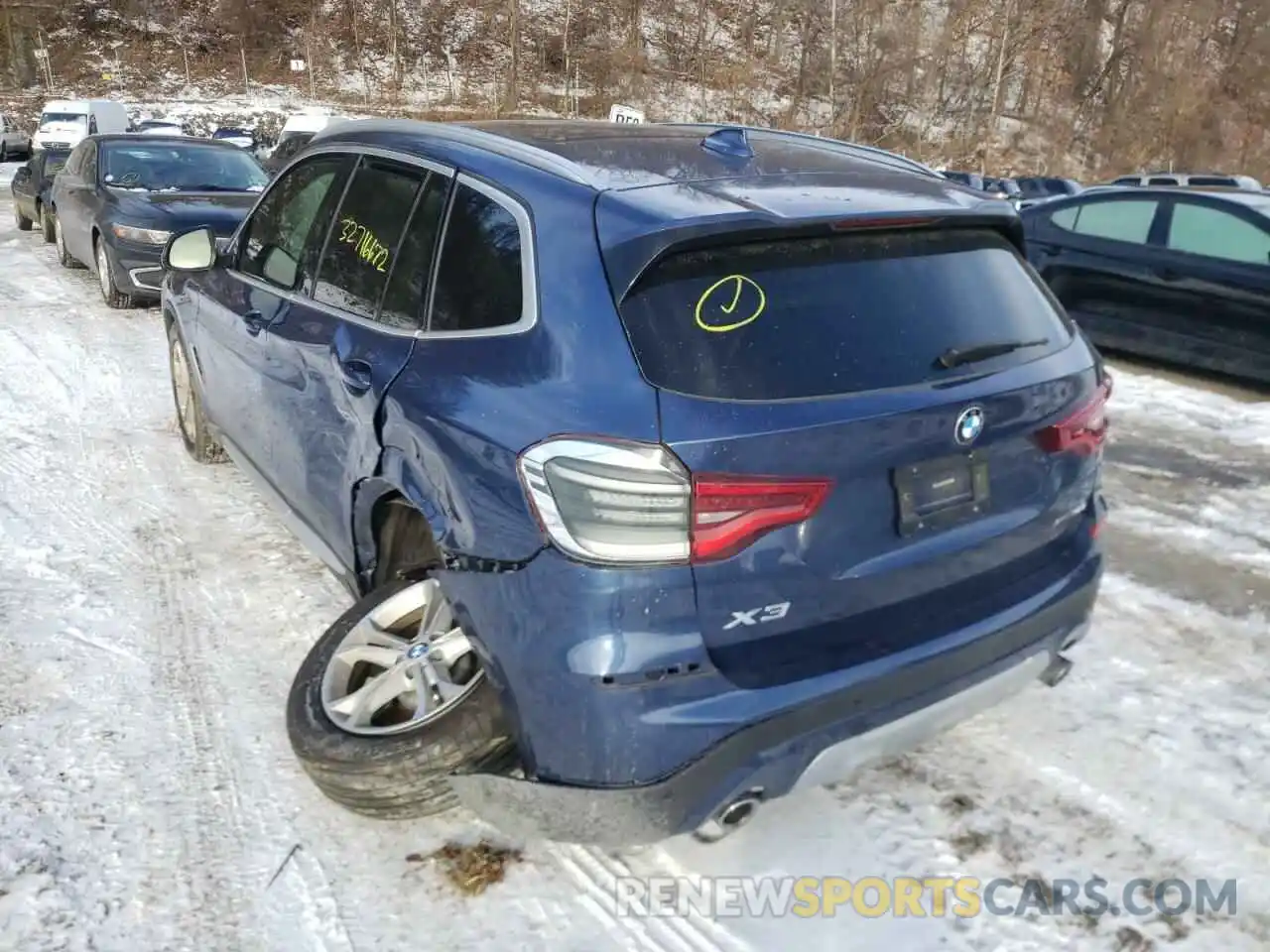 3 Photograph of a damaged car 5UXTR9C5XKLE20771 BMW X3 2019