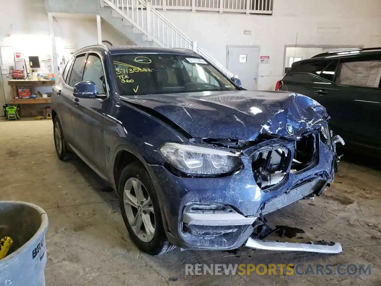 1 Photograph of a damaged car 5UXTR9C5XKLP81463 BMW X3 2019