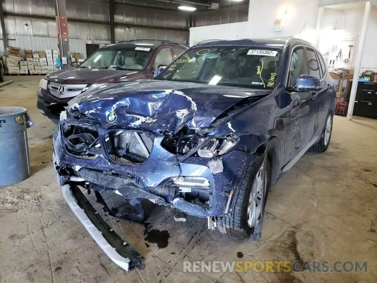 2 Photograph of a damaged car 5UXTR9C5XKLP81463 BMW X3 2019