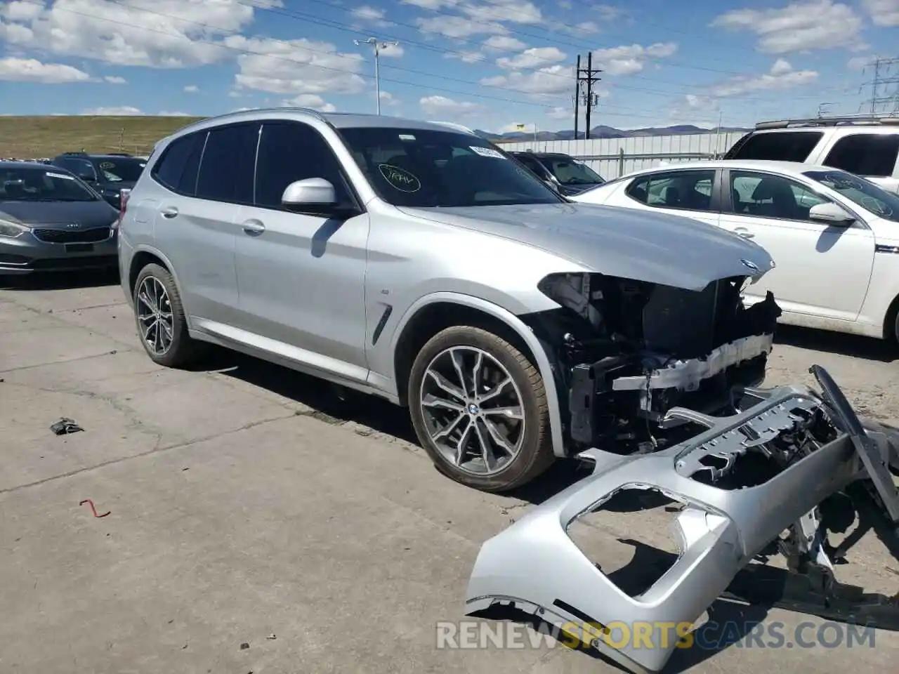 1 Photograph of a damaged car 5UXTR9C5XKLP86890 BMW X3 2019