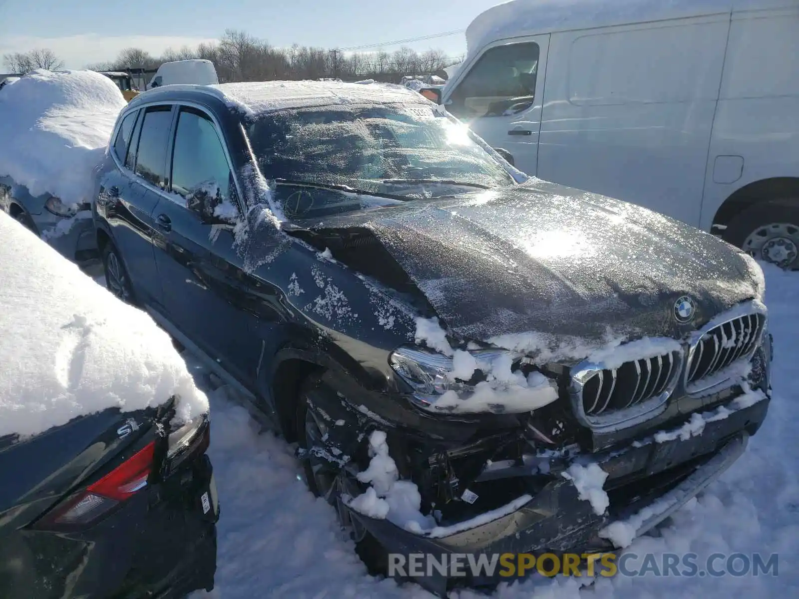 1 Photograph of a damaged car 5UXTR9C5XKLP90339 BMW X3 2019