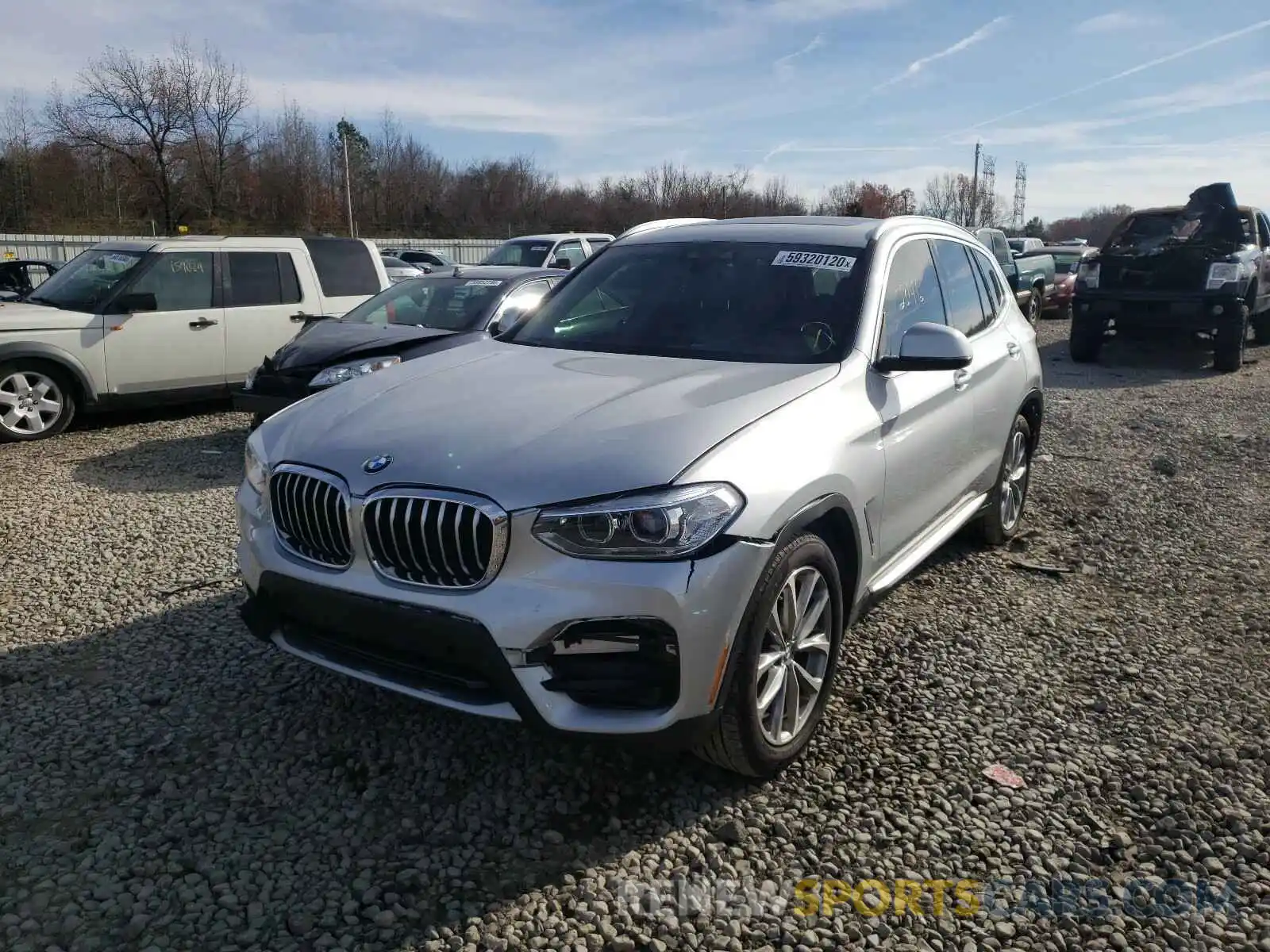 2 Photograph of a damaged car 5UXTR9C5XKLR04288 BMW X3 2019