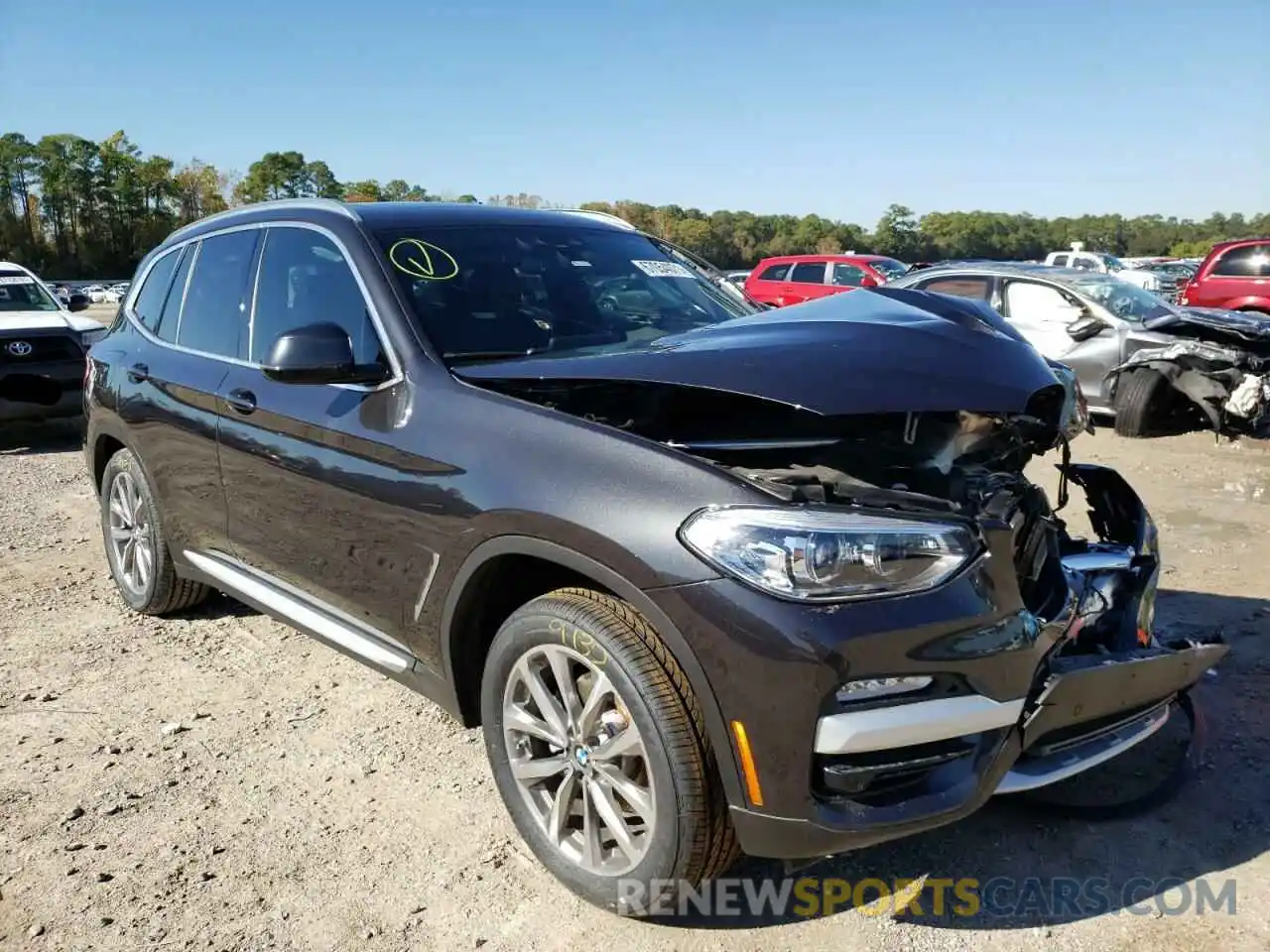 1 Photograph of a damaged car 5UXTR9C5XKLR05893 BMW X3 2019