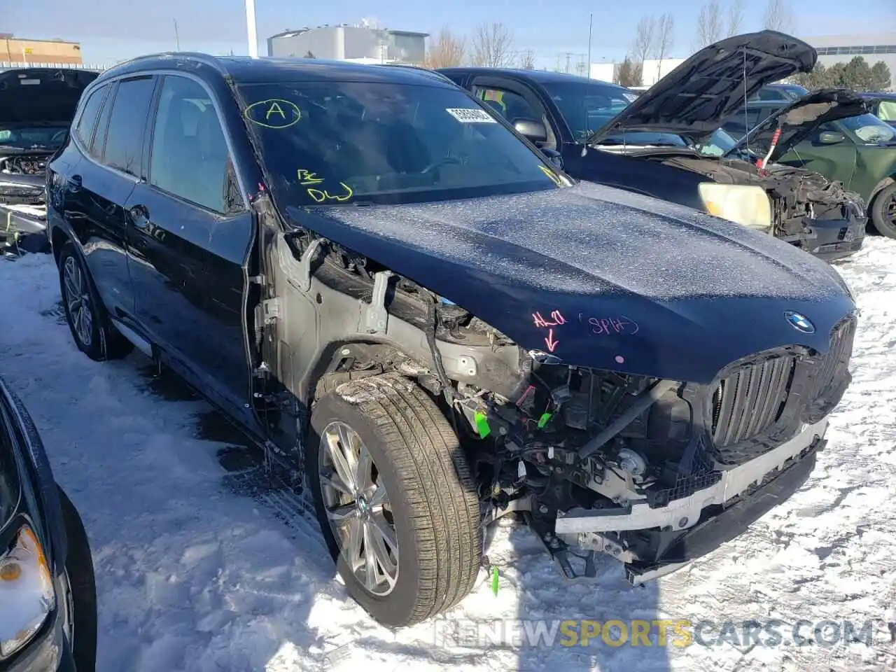 1 Photograph of a damaged car 5UXTR9C5XKLR05957 BMW X3 2019