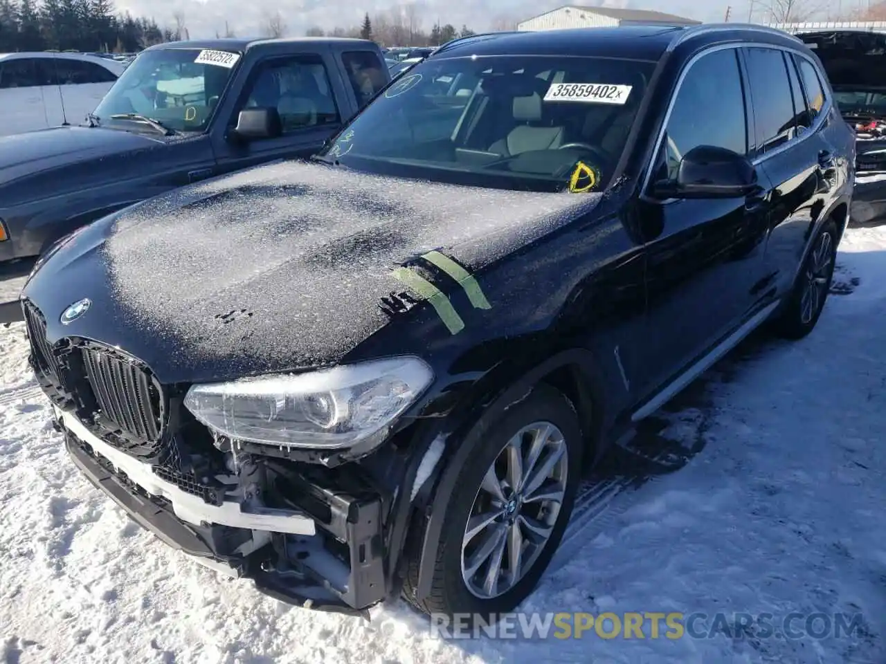 2 Photograph of a damaged car 5UXTR9C5XKLR05957 BMW X3 2019