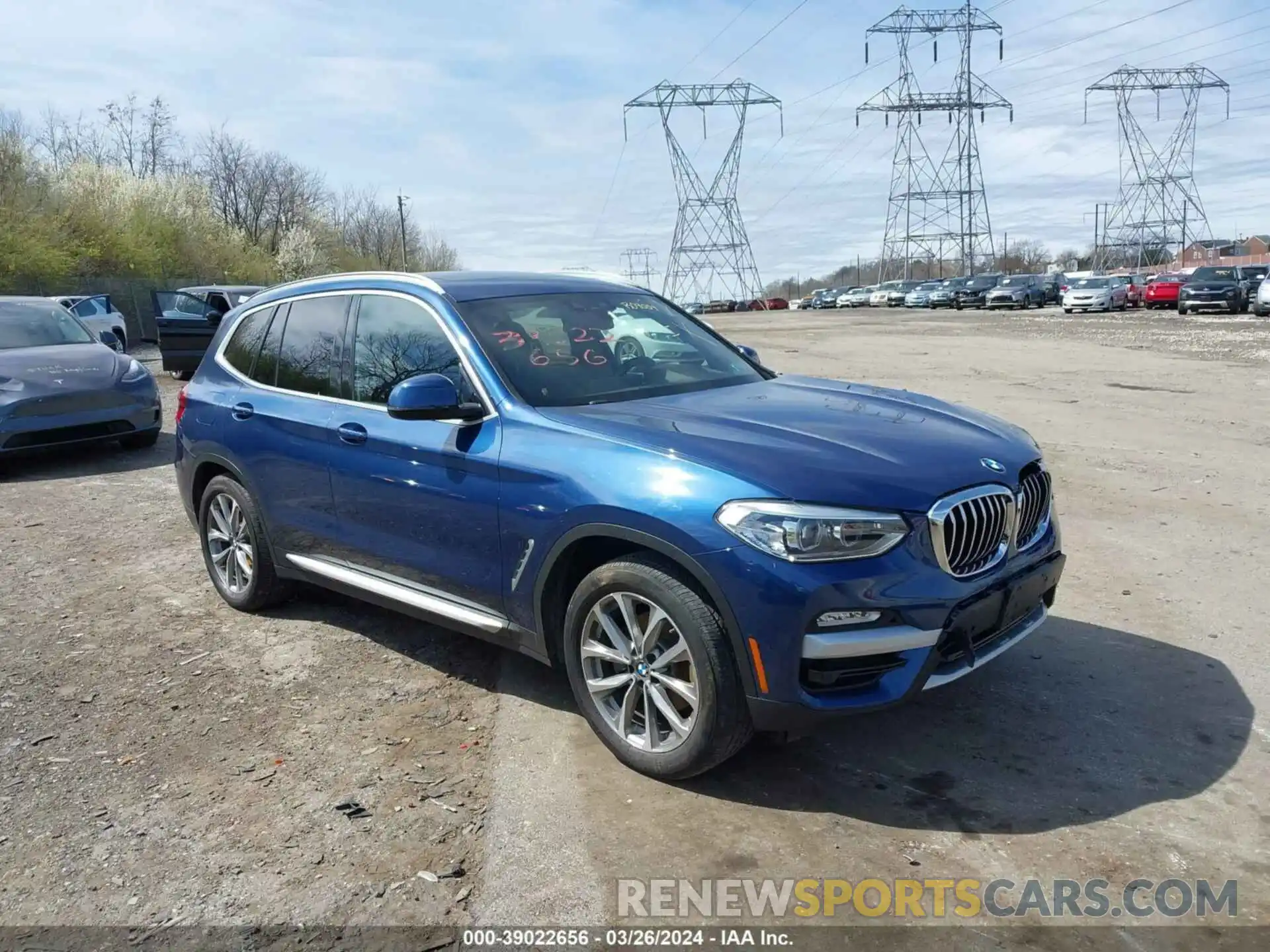 1 Photograph of a damaged car 5UXTR9C5XKLR09054 BMW X3 2019