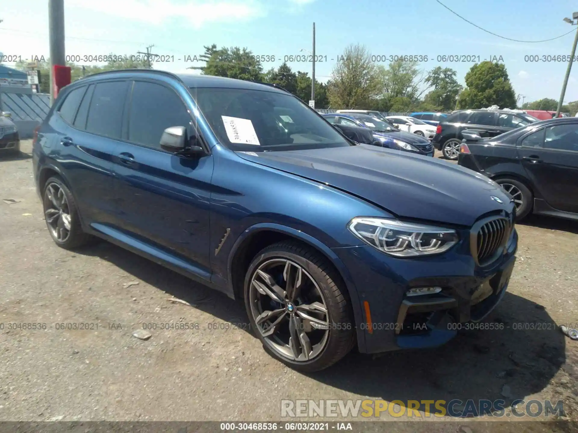 1 Photograph of a damaged car 5UXTS3C50K0Z04531 BMW X3 2019