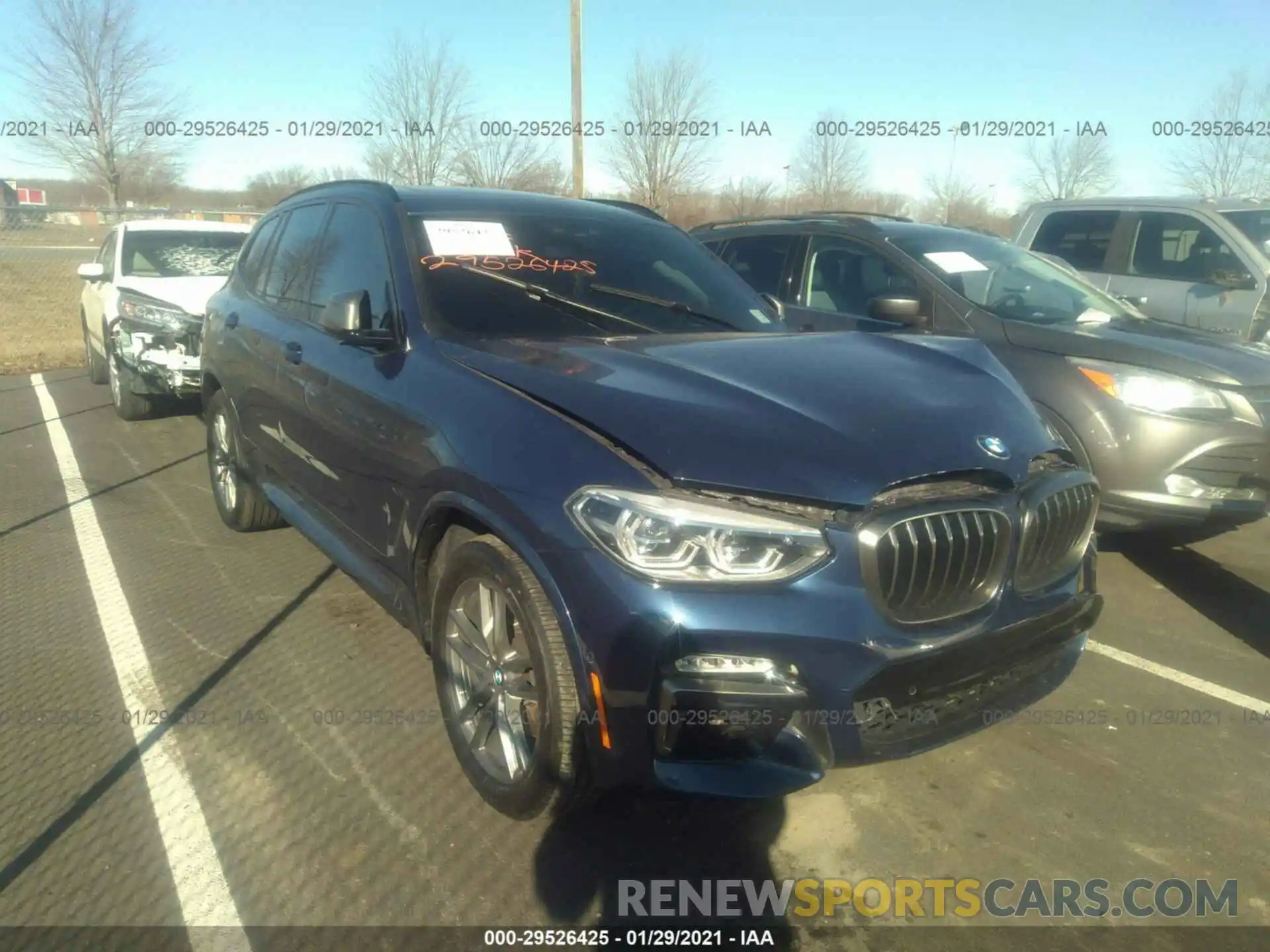 1 Photograph of a damaged car 5UXTS3C50K0Z06280 BMW X3 2019