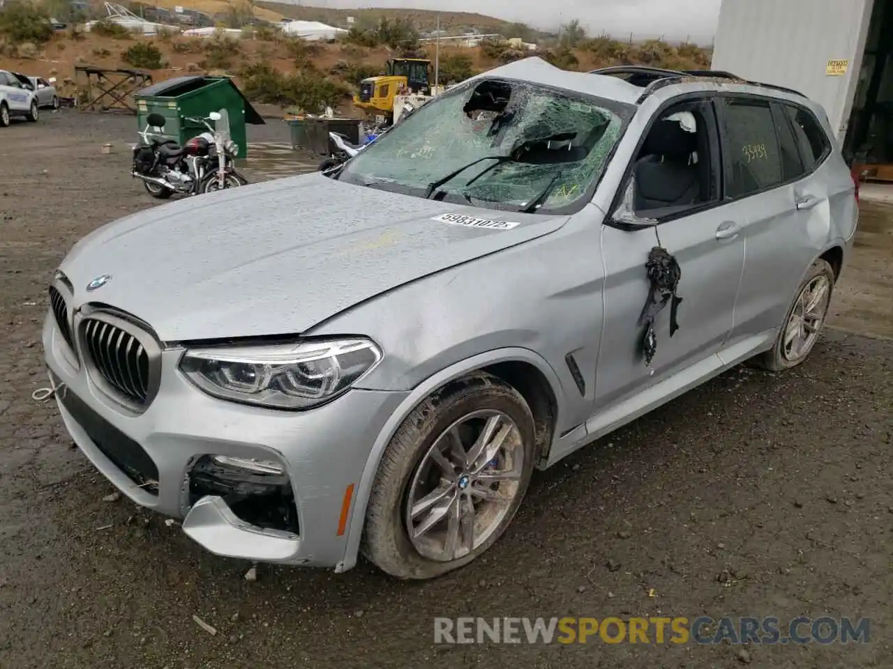 2 Photograph of a damaged car 5UXTS3C50K0Z07462 BMW X3 2019