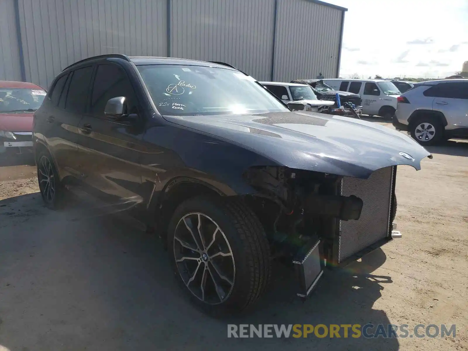 1 Photograph of a damaged car 5UXTS3C50K0Z07509 BMW X3 2019