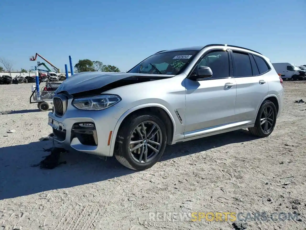 1 Photograph of a damaged car 5UXTS3C50KLR73203 BMW X3 2019