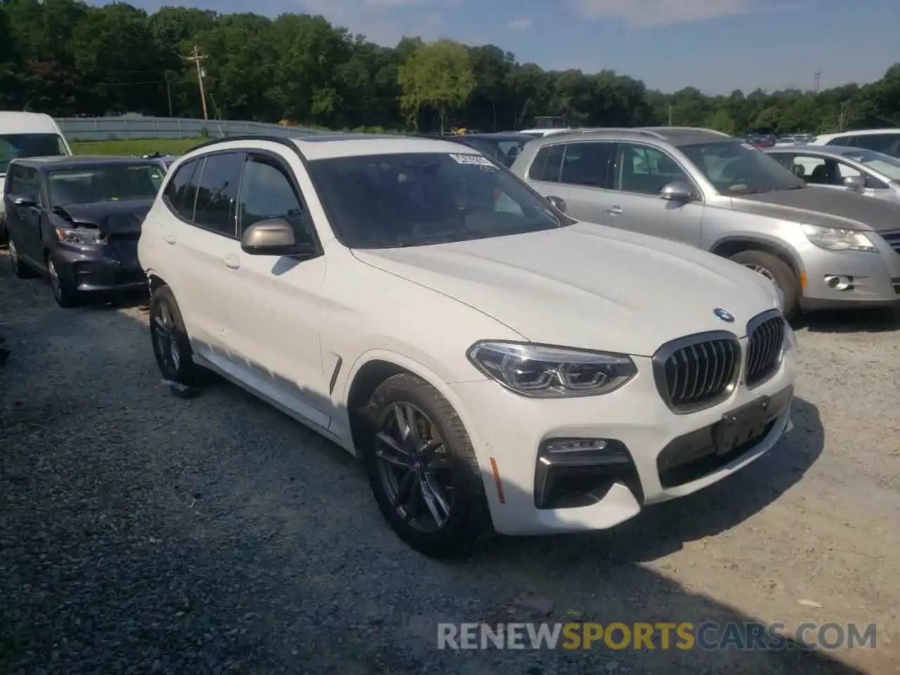 1 Photograph of a damaged car 5UXTS3C50KLR74061 BMW X3 2019