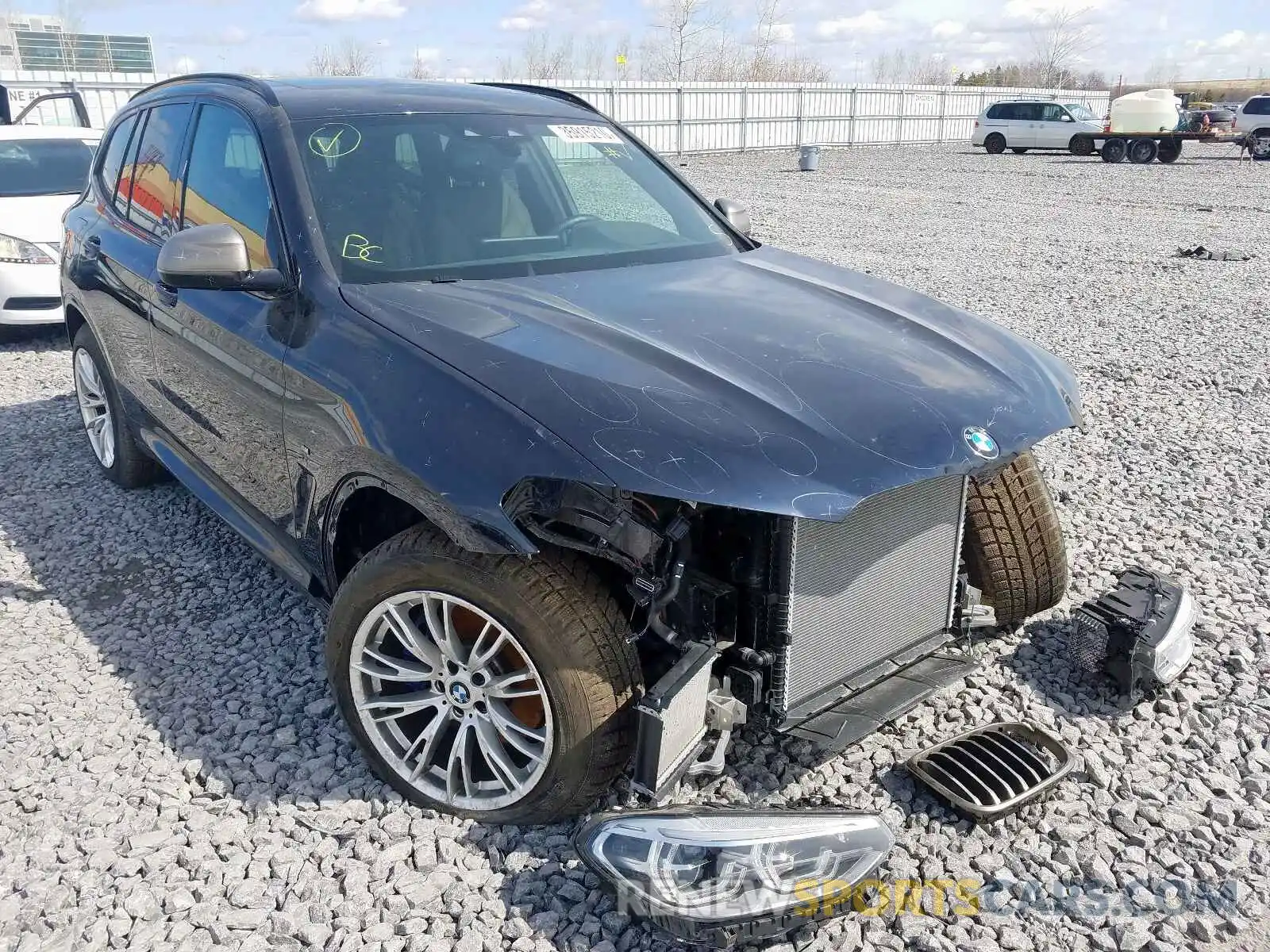 1 Photograph of a damaged car 5UXTS3C51K0Z03050 BMW X3 2019