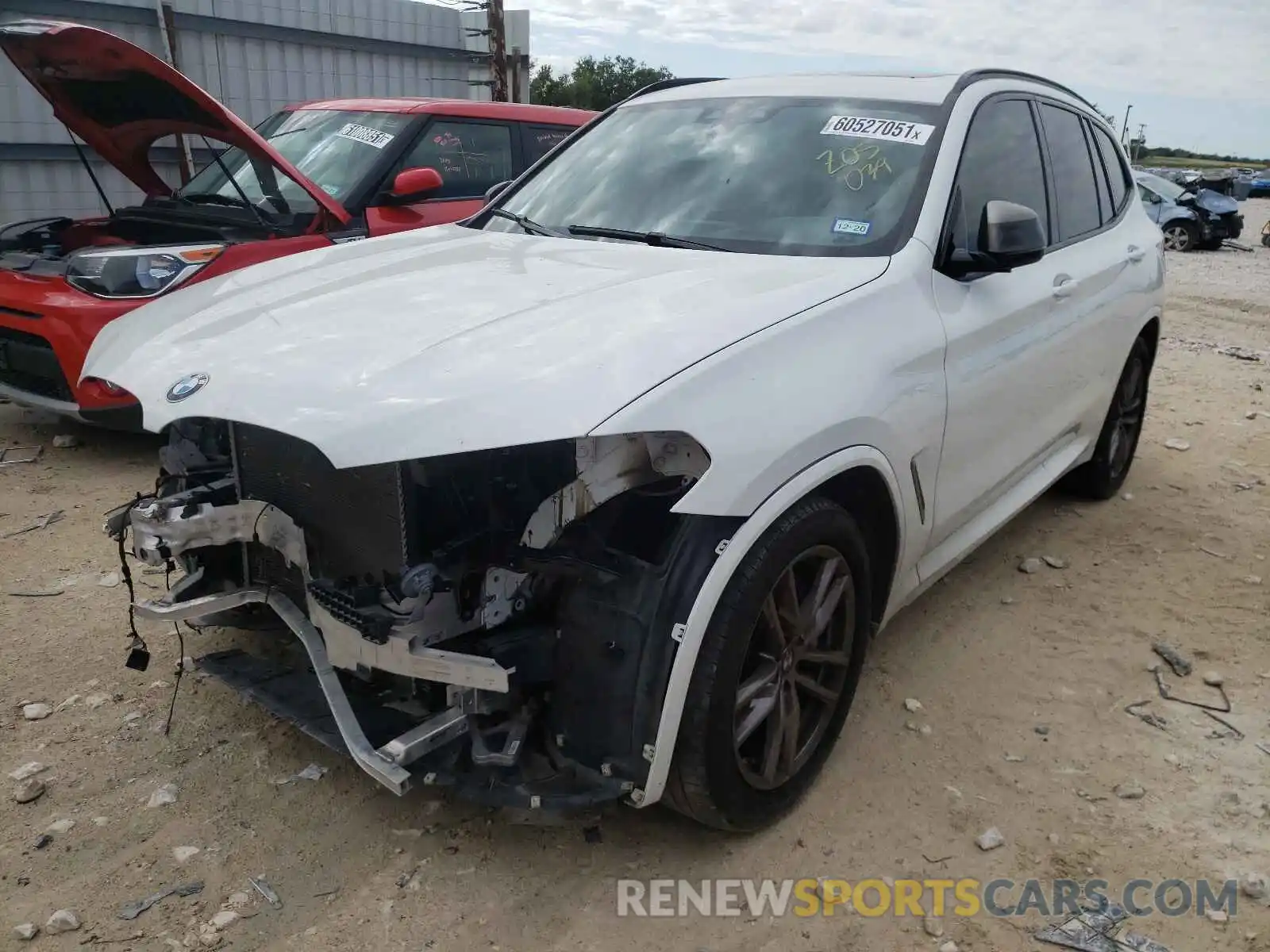 2 Photograph of a damaged car 5UXTS3C51K0Z05039 BMW X3 2019