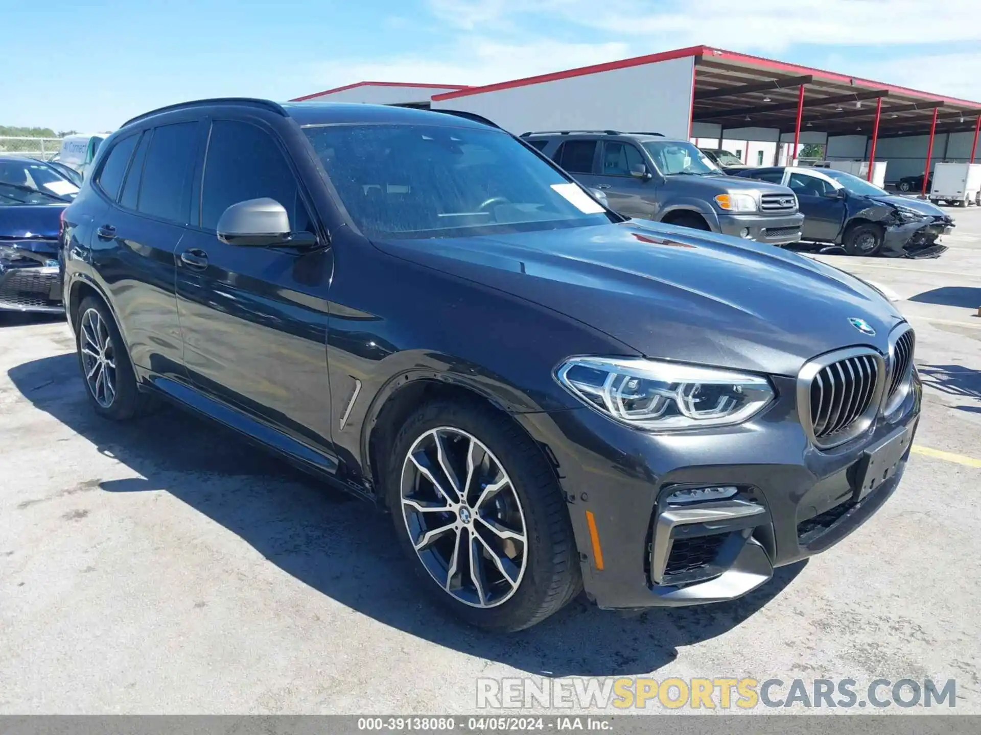 1 Photograph of a damaged car 5UXTS3C51K0Z08040 BMW X3 2019