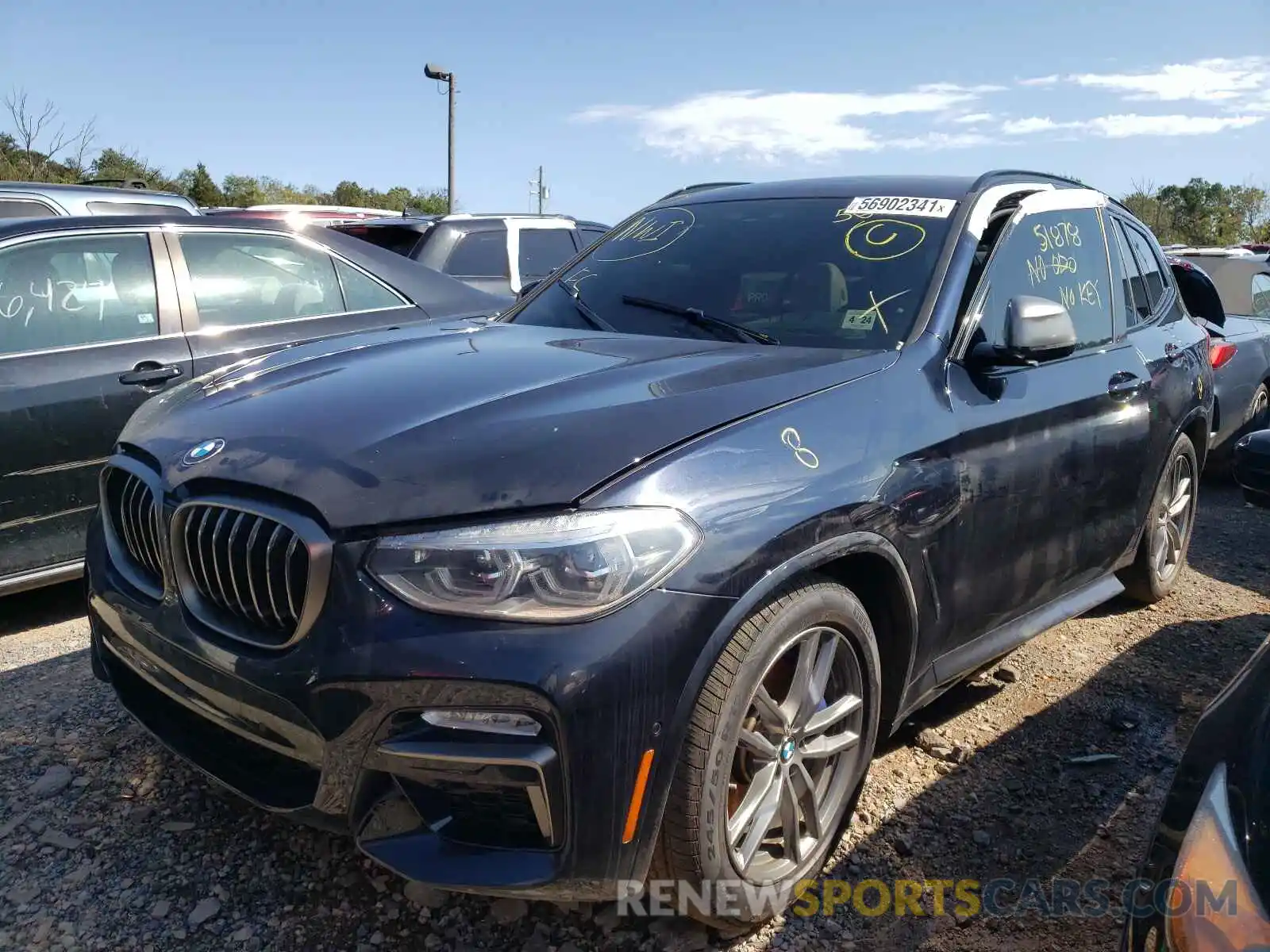 2 Photograph of a damaged car 5UXTS3C51K0Z09091 BMW X3 2019