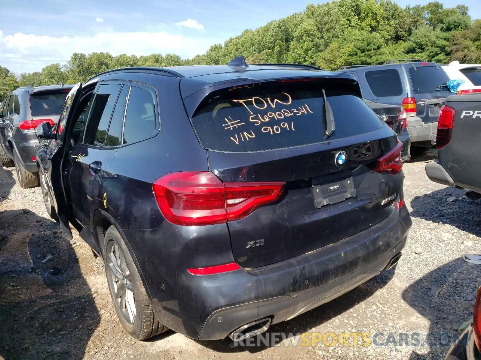 3 Photograph of a damaged car 5UXTS3C51K0Z09091 BMW X3 2019