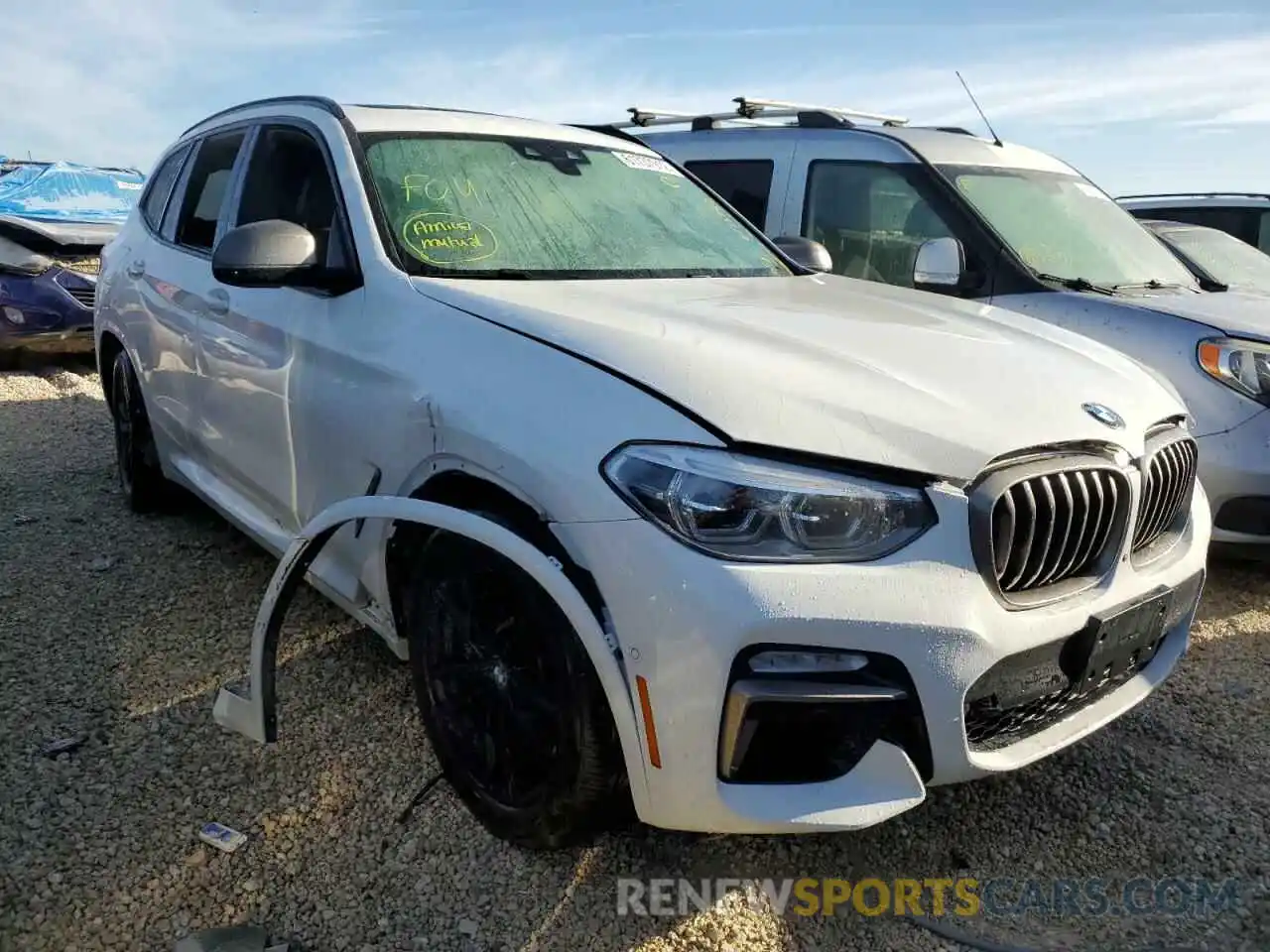 1 Photograph of a damaged car 5UXTS3C51K0Z09611 BMW X3 2019